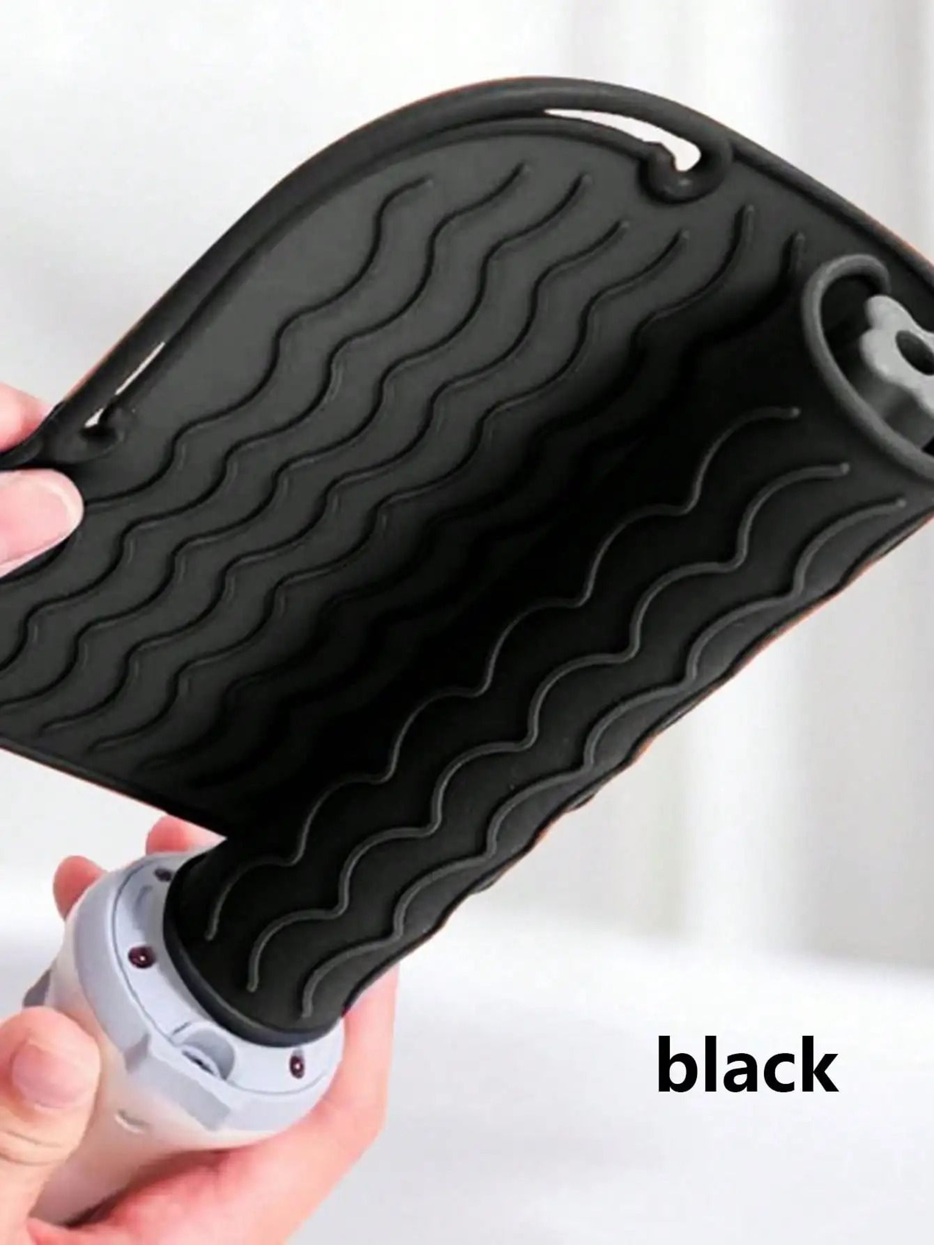 Silicone Heat Resistant Mat And Travel Cover For Curling Irons And Hair Straighteners 13