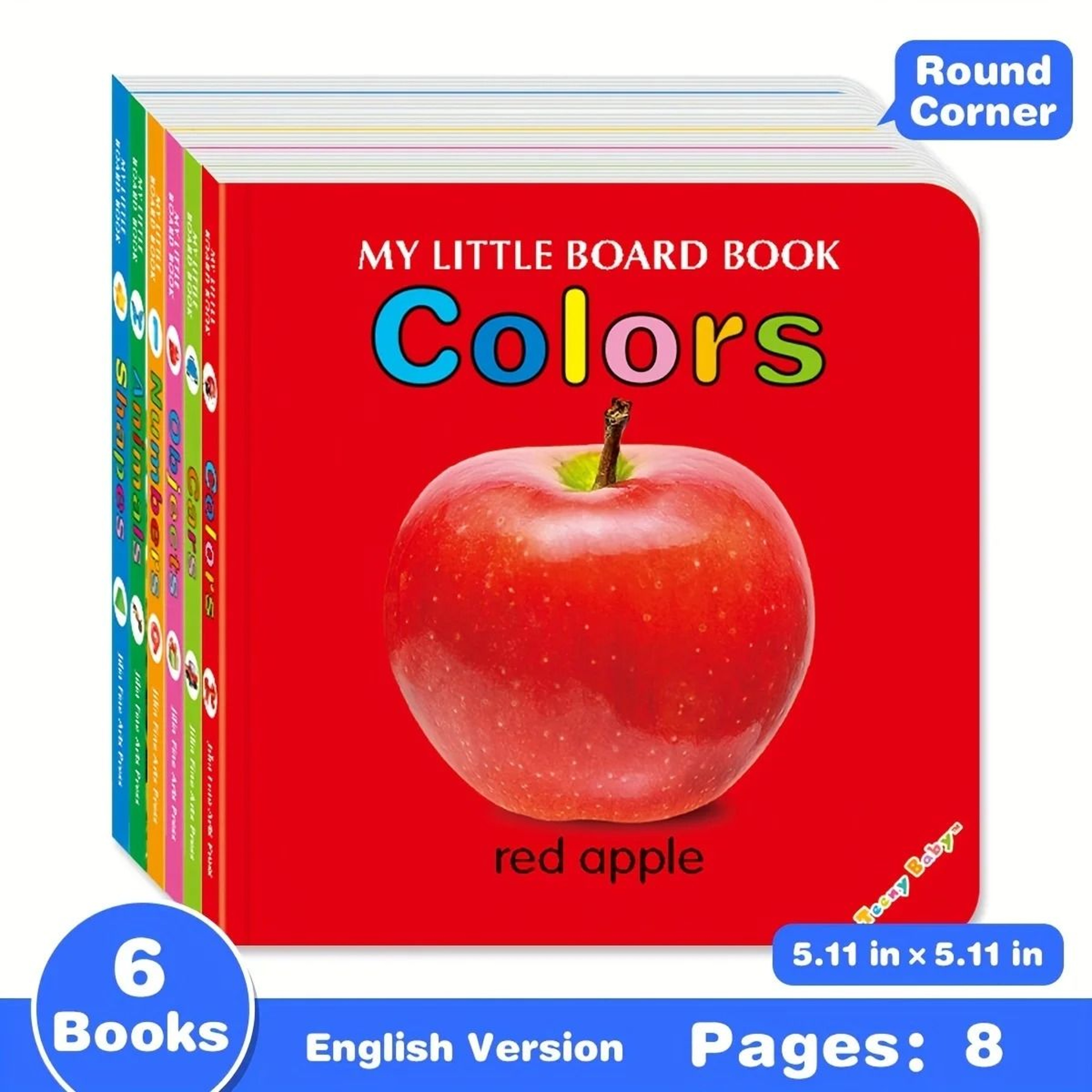 Baby Colorful Pattern Card Books For Sensory Play And Early Learning 1