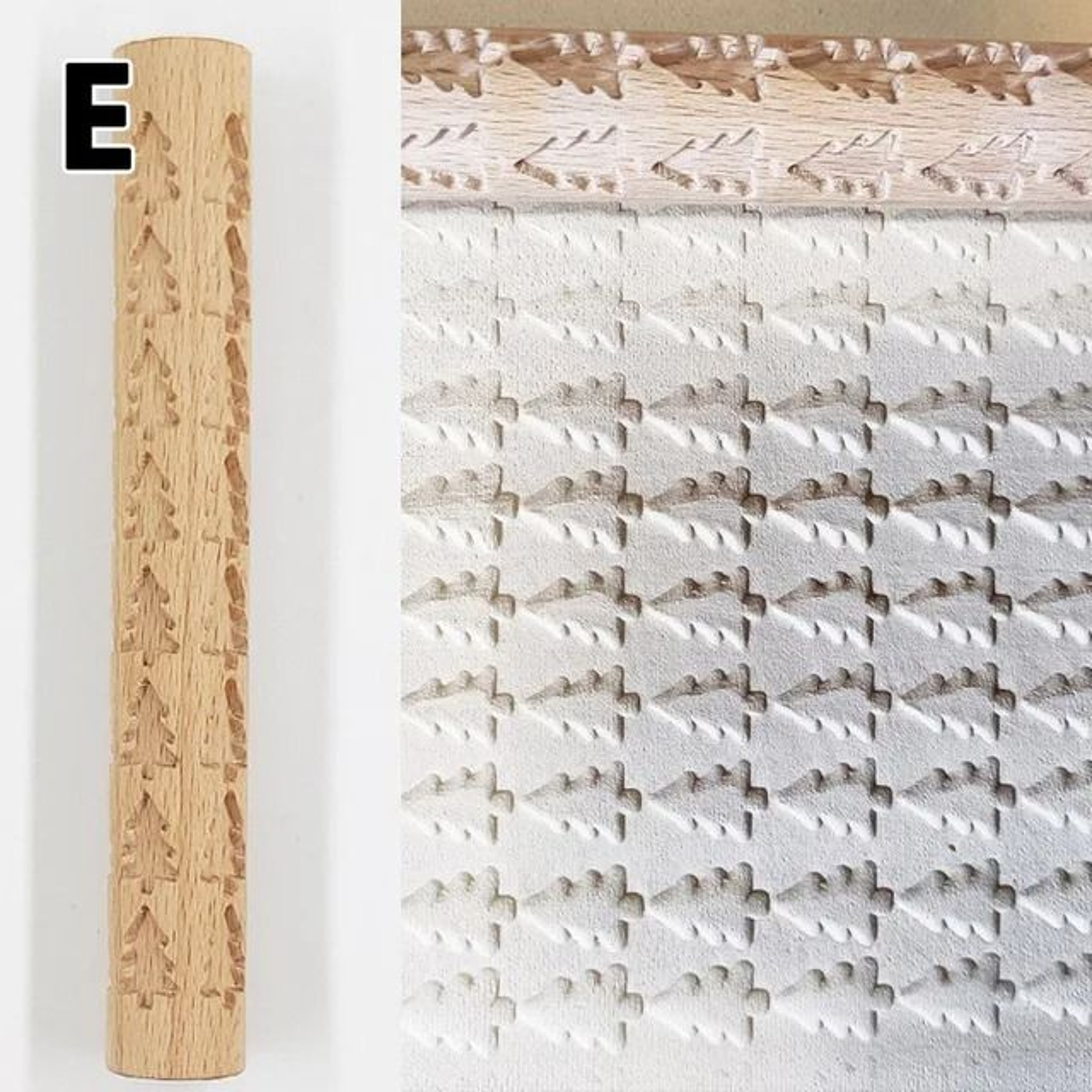 Wooden Texture Rolling Pin For Pottery Clay And DIY Craft Projects 10