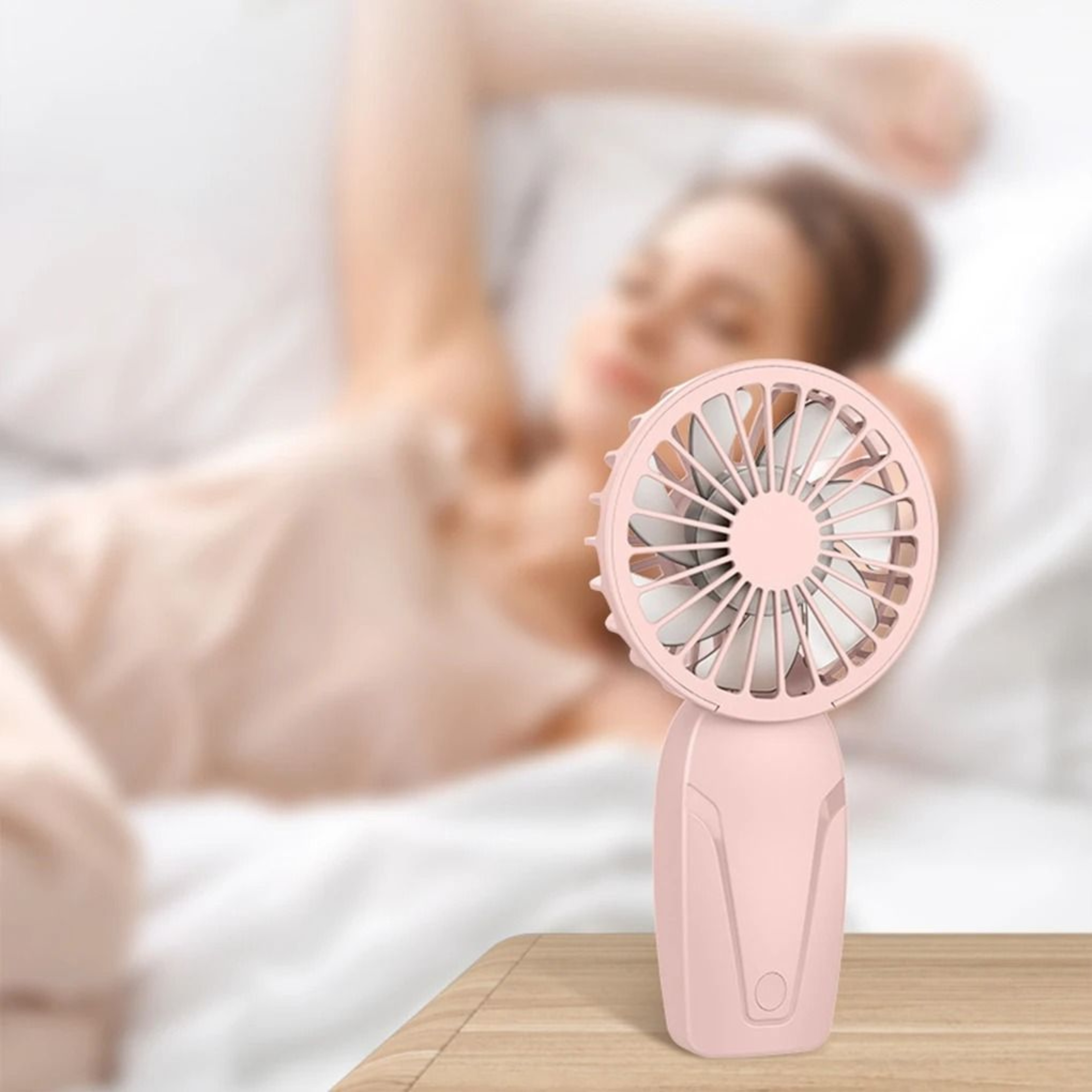 Portable USB Rechargeable Mini Handheld Fan Lightweight Pocket Cooling Fan 3