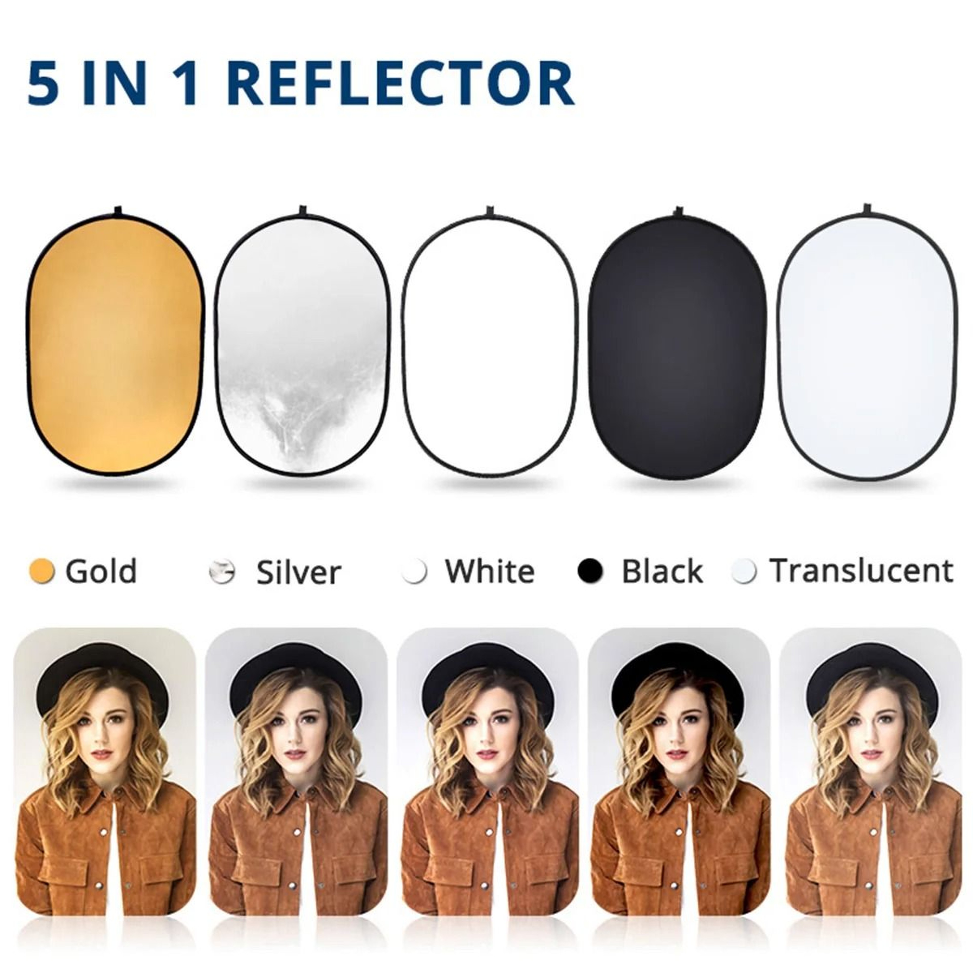 5 In 1 Photography Reflector Board For Studio And Outdoor Lighting 2