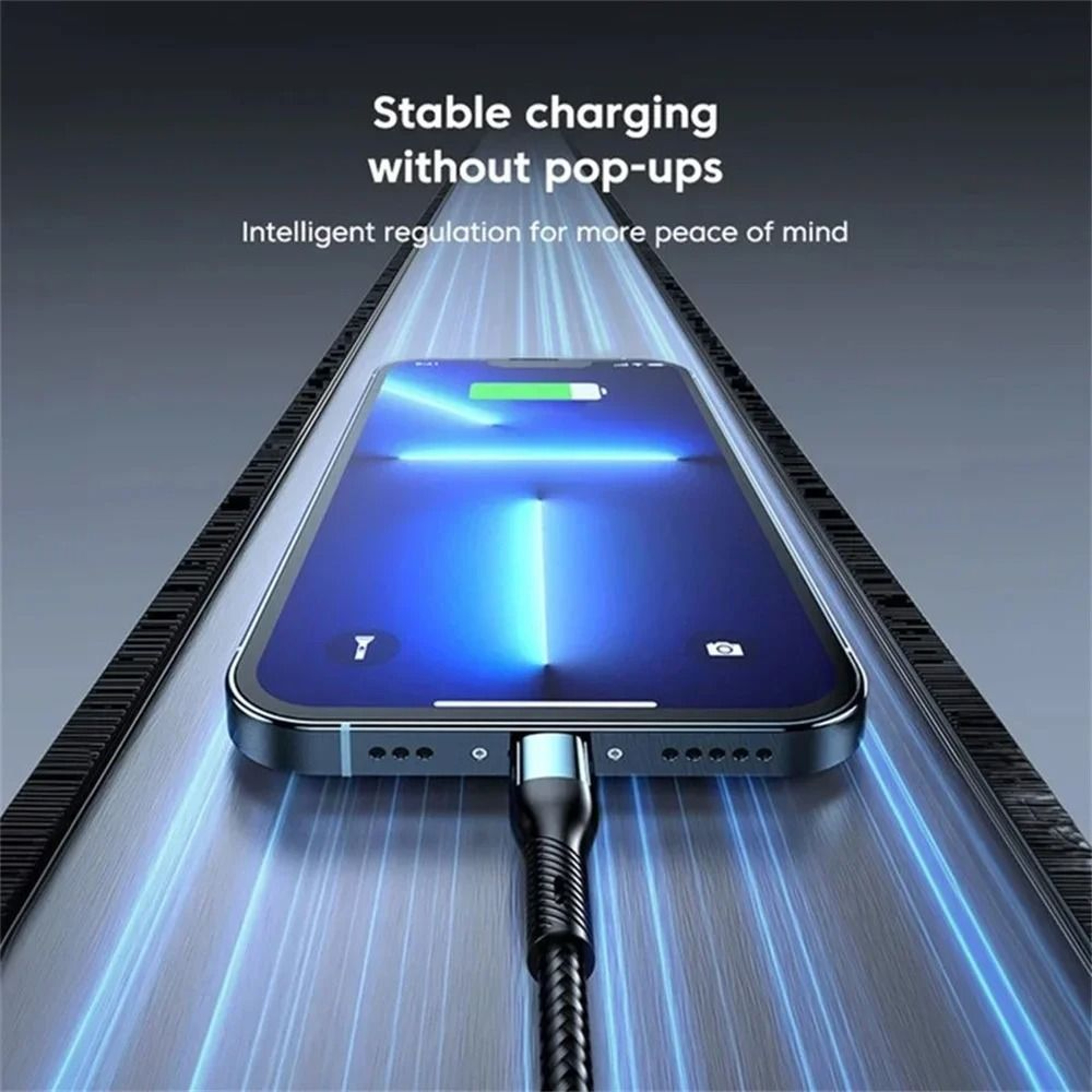 120W 3in1 Fast Charging Cable With Multiport Connectors 2