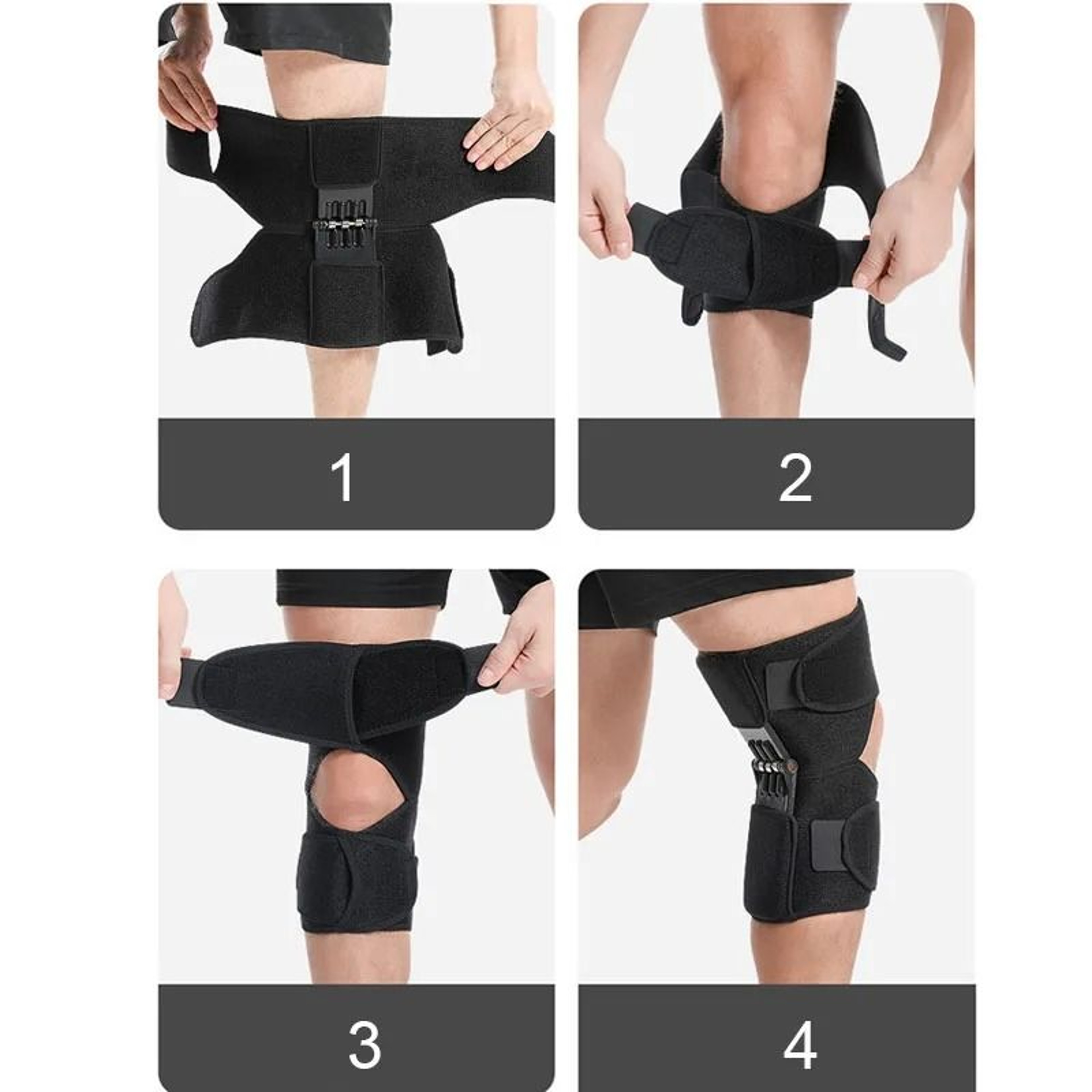 Power Support Knee Pads With Reinforced Spring Boosters 6
