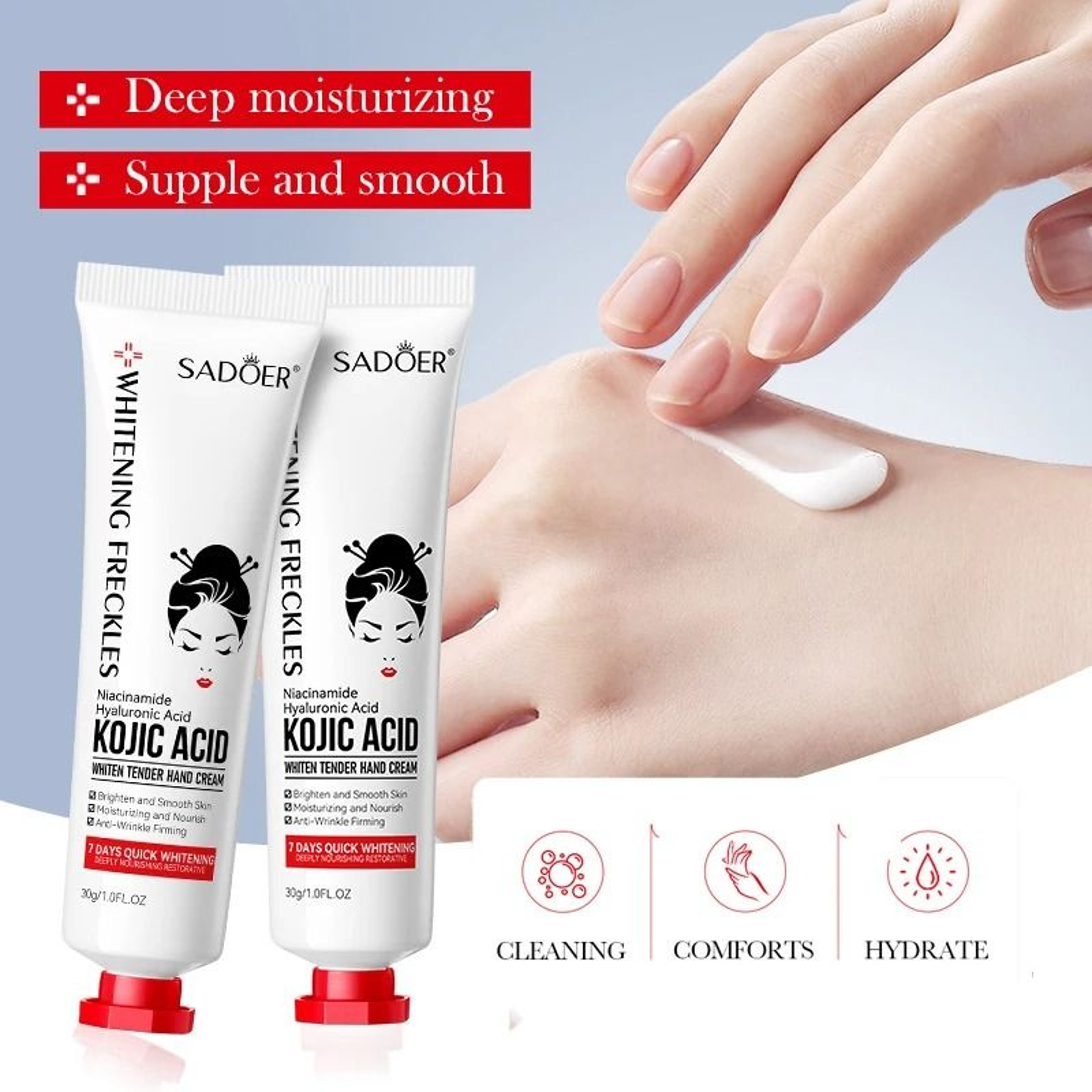 Kojic Acid Hand Cream For Moisturizing And Nourishing Care 0