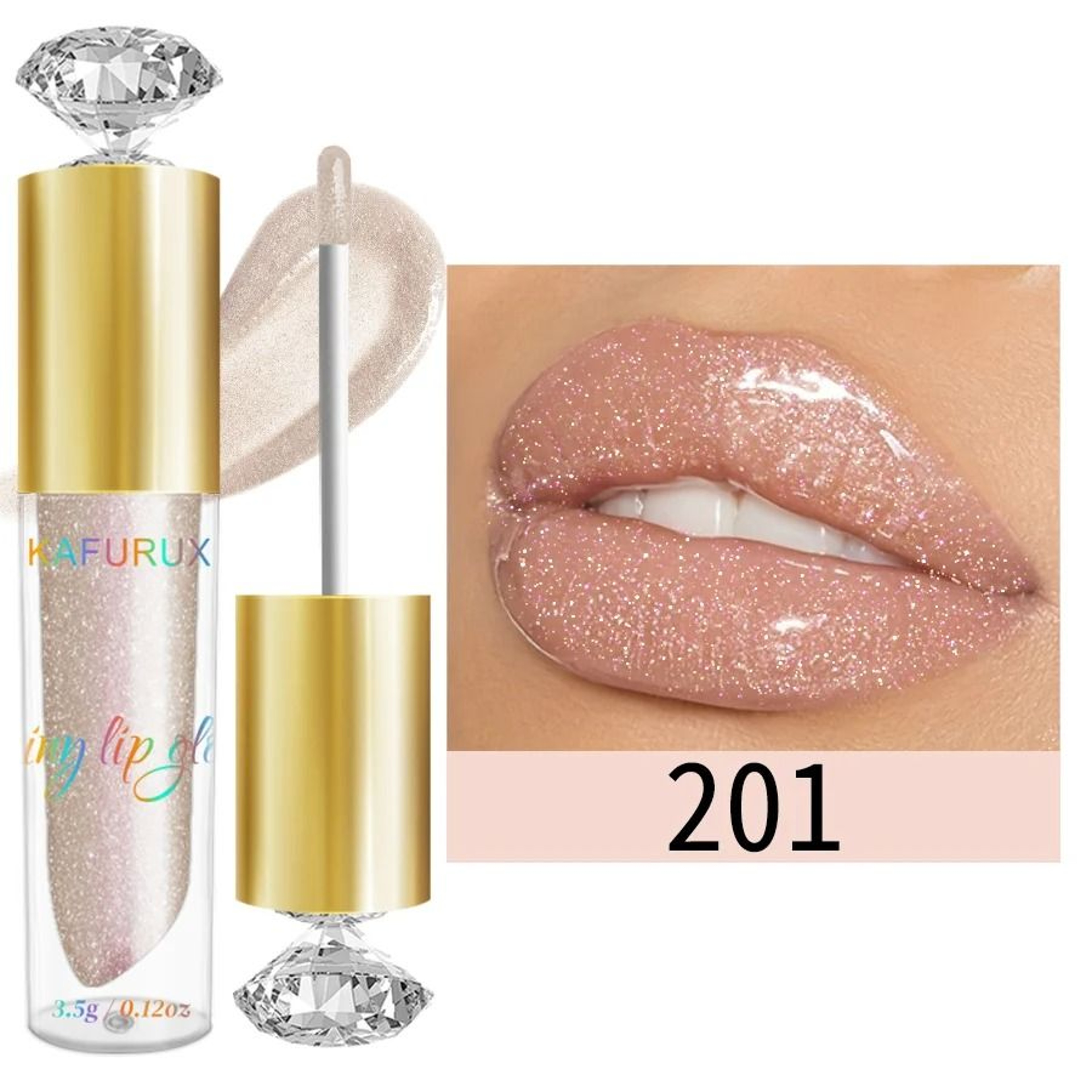 Moisturizing Diamond Shimmer Glitter Lip Gloss 8