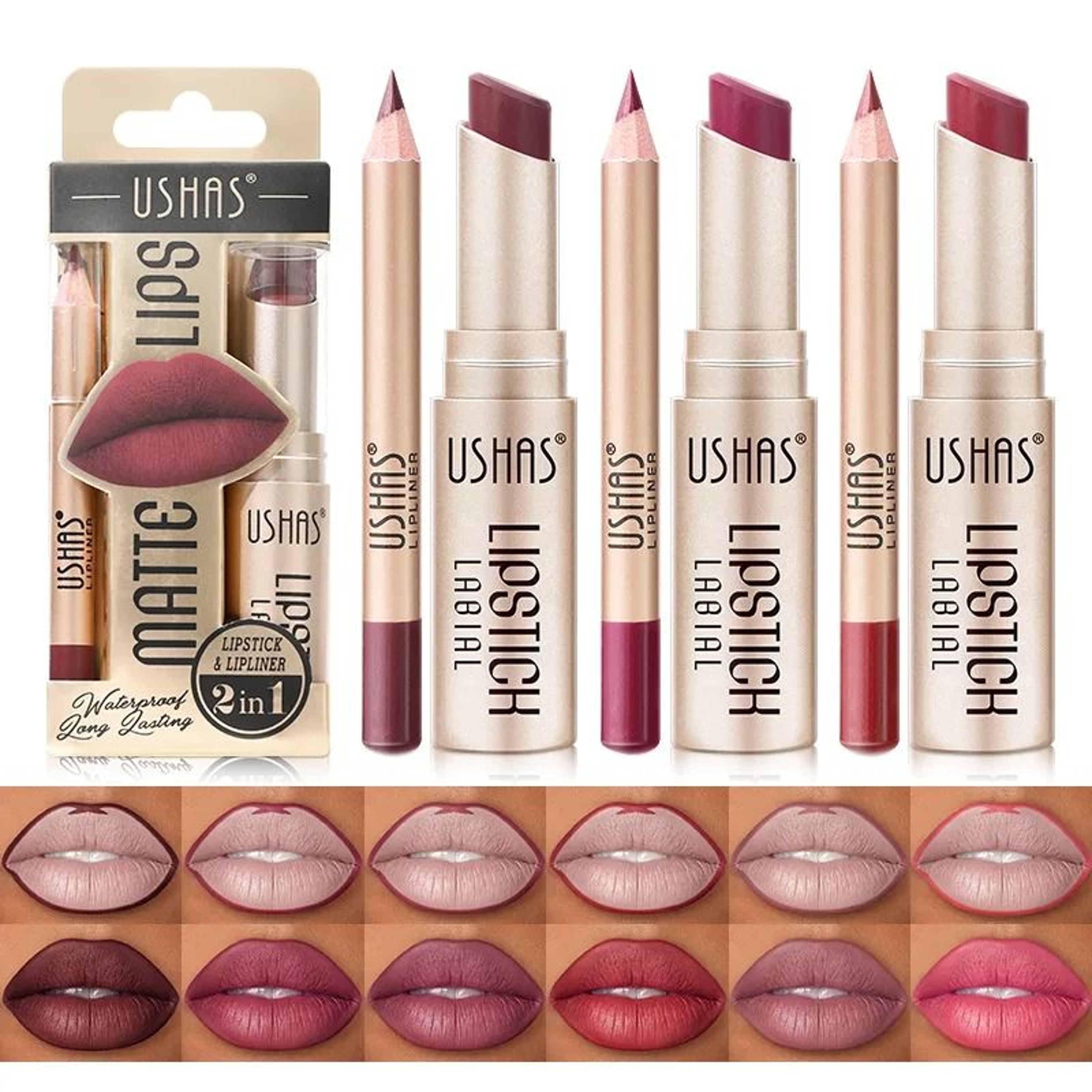 12 Color Lip Liner And Matte Lipstick Set For Smooth Long Lasting Color 1