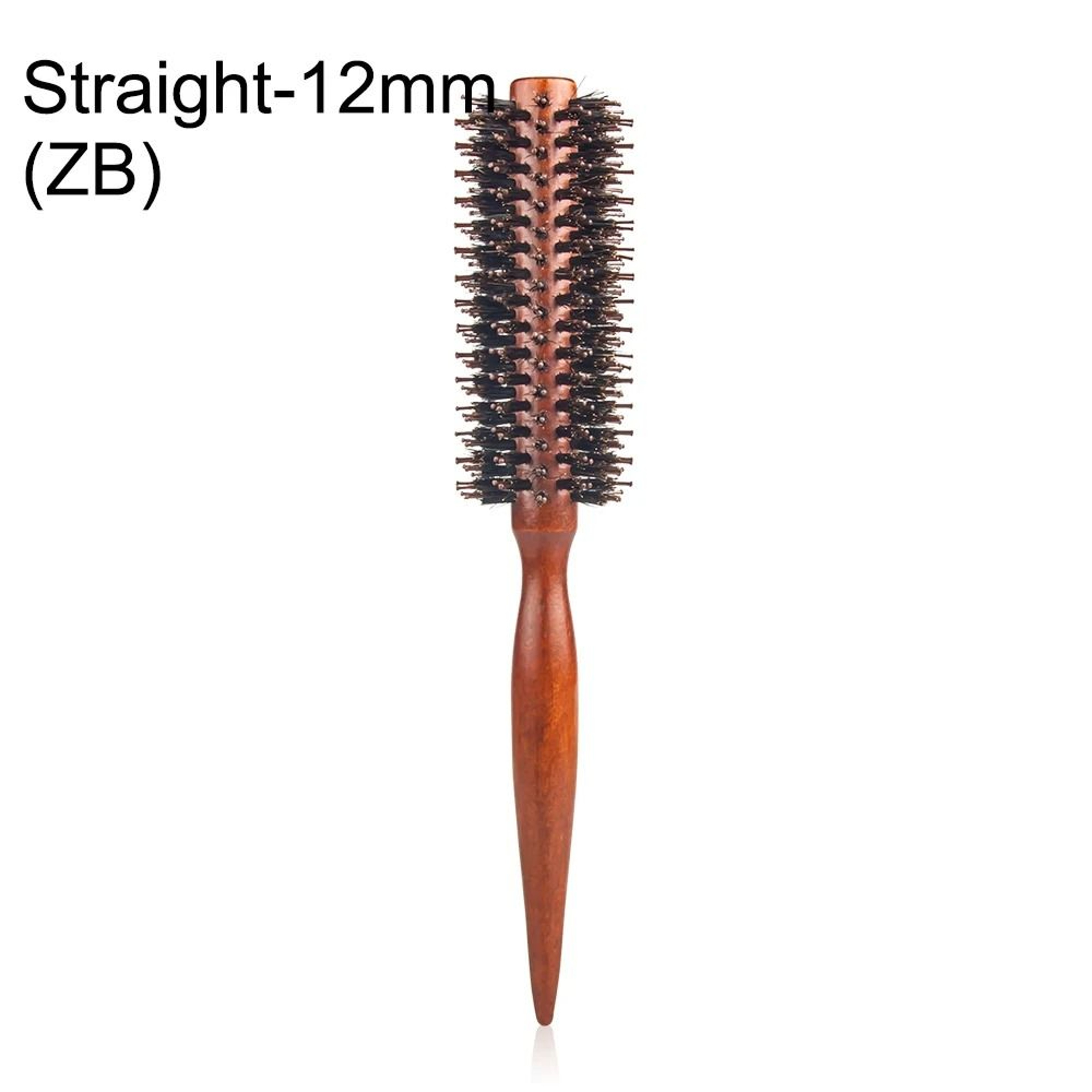 Wood Handle Boar Bristle Round Hair Brush For Styling And Curling 7
