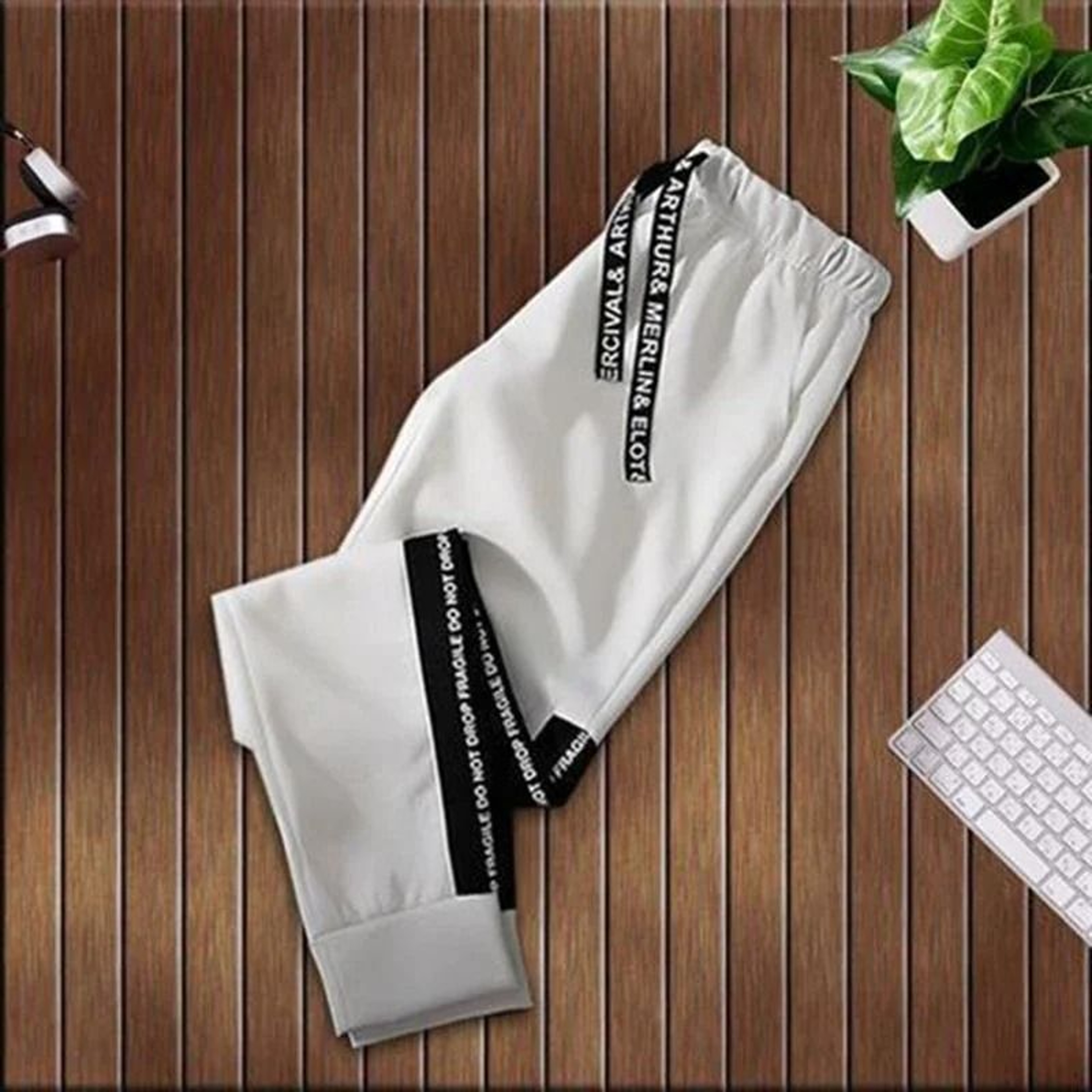 Mens Casual Letter Print Hoodie And Jogger Set 4