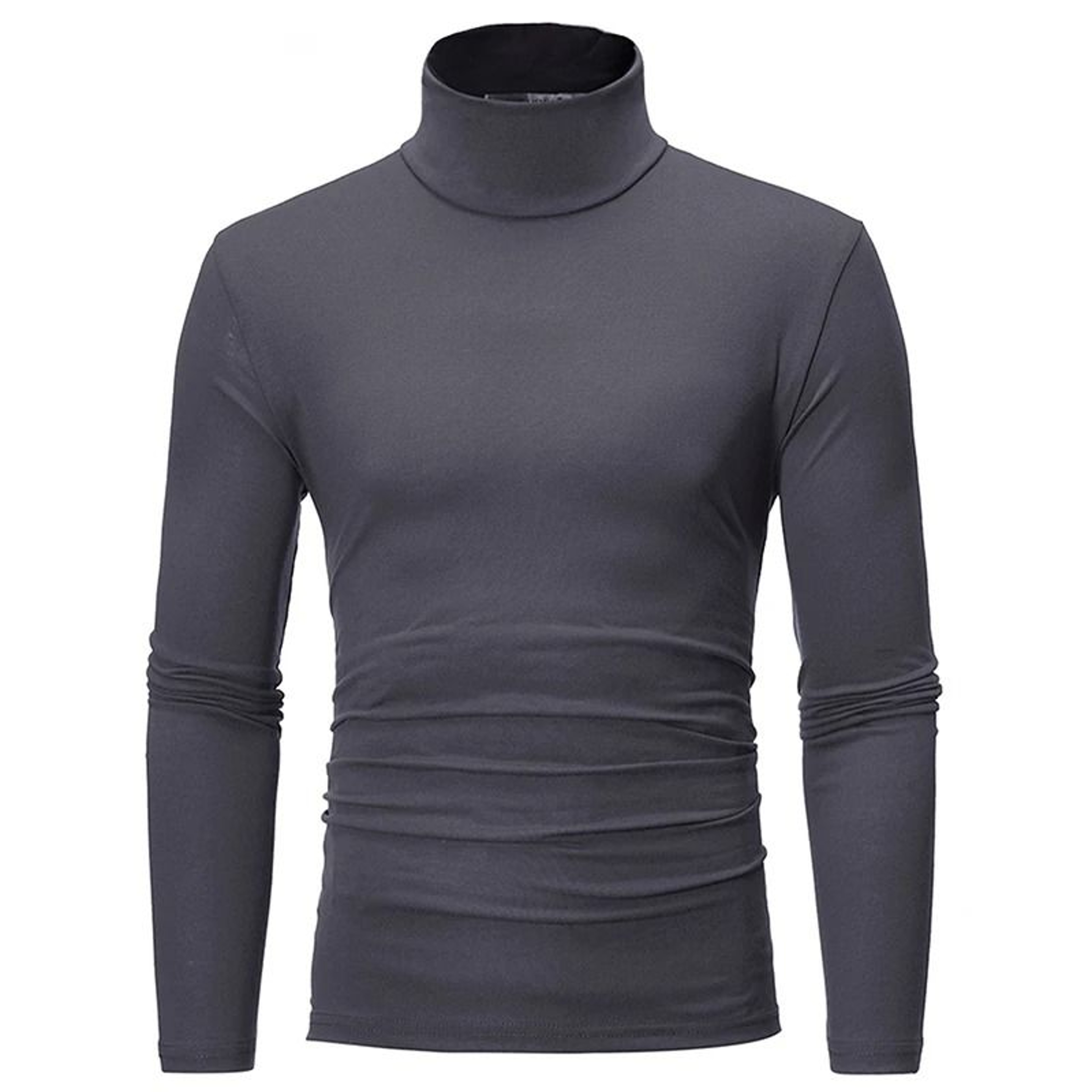 Mens Thermal Long Sleeve High Neck Shirt For Winter Layering 2