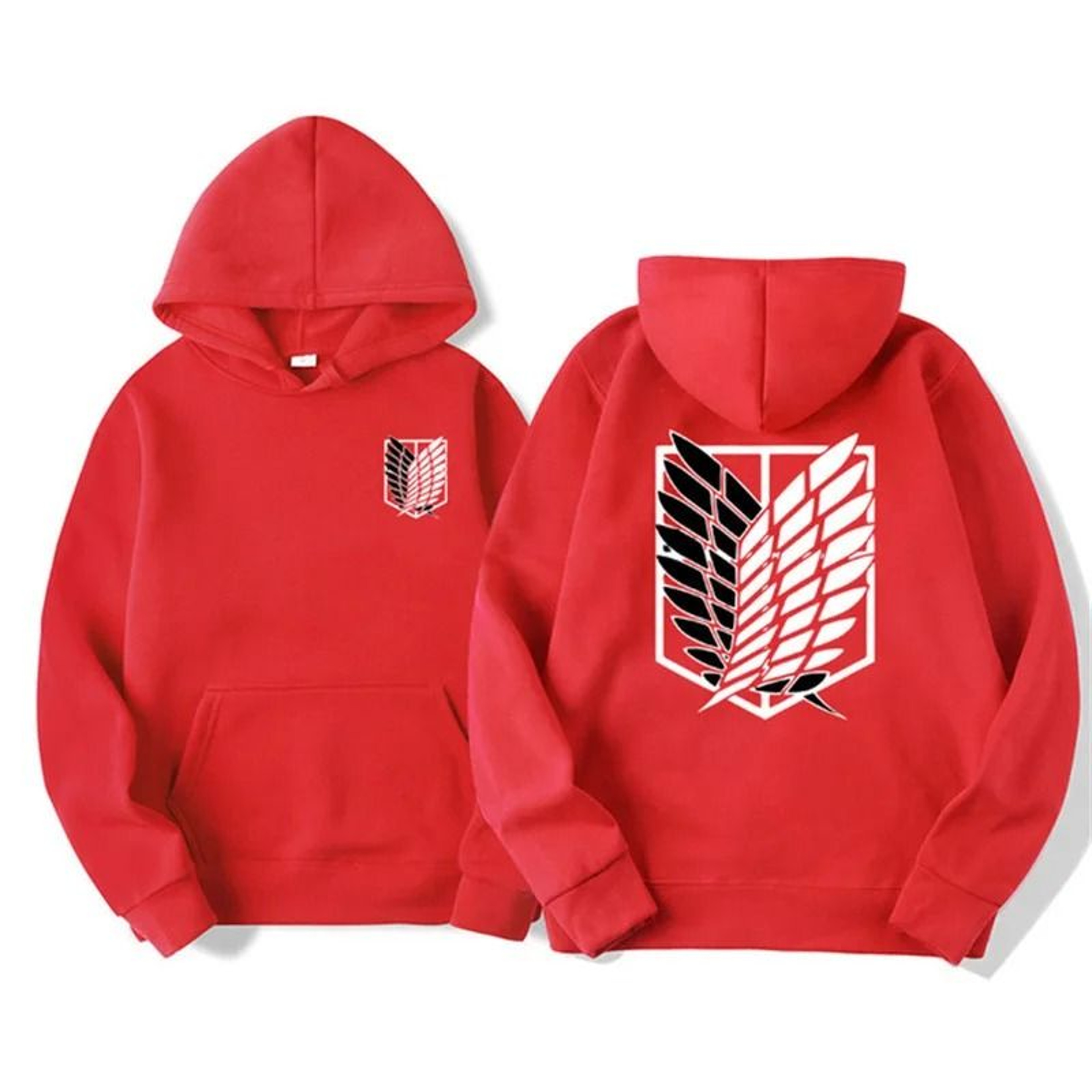 Mens Anime Graphic Hoodie Attack Inspired Streetwear Pullover 3