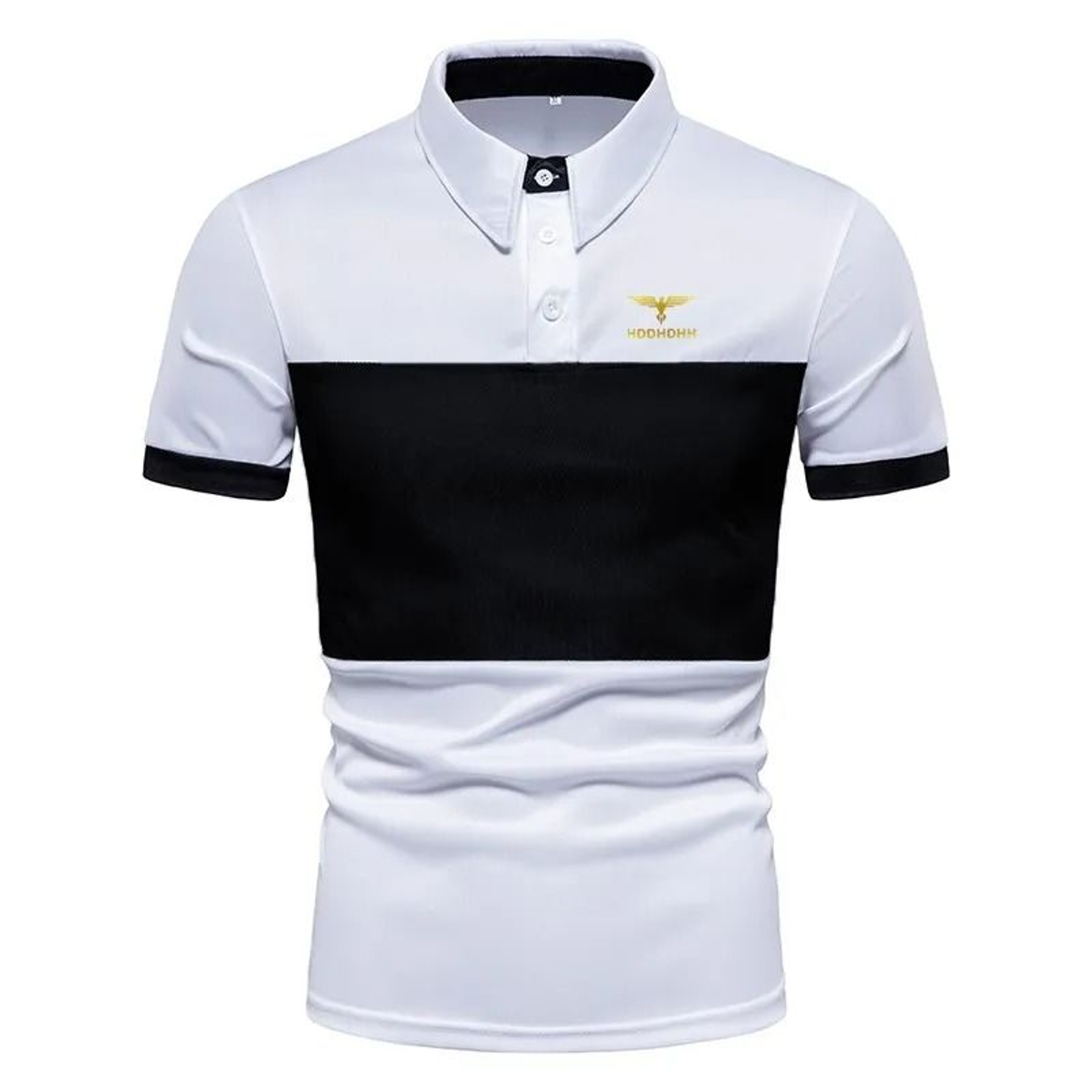 Mens Patchwork Polo Shirt For Summer Casual Wear 5