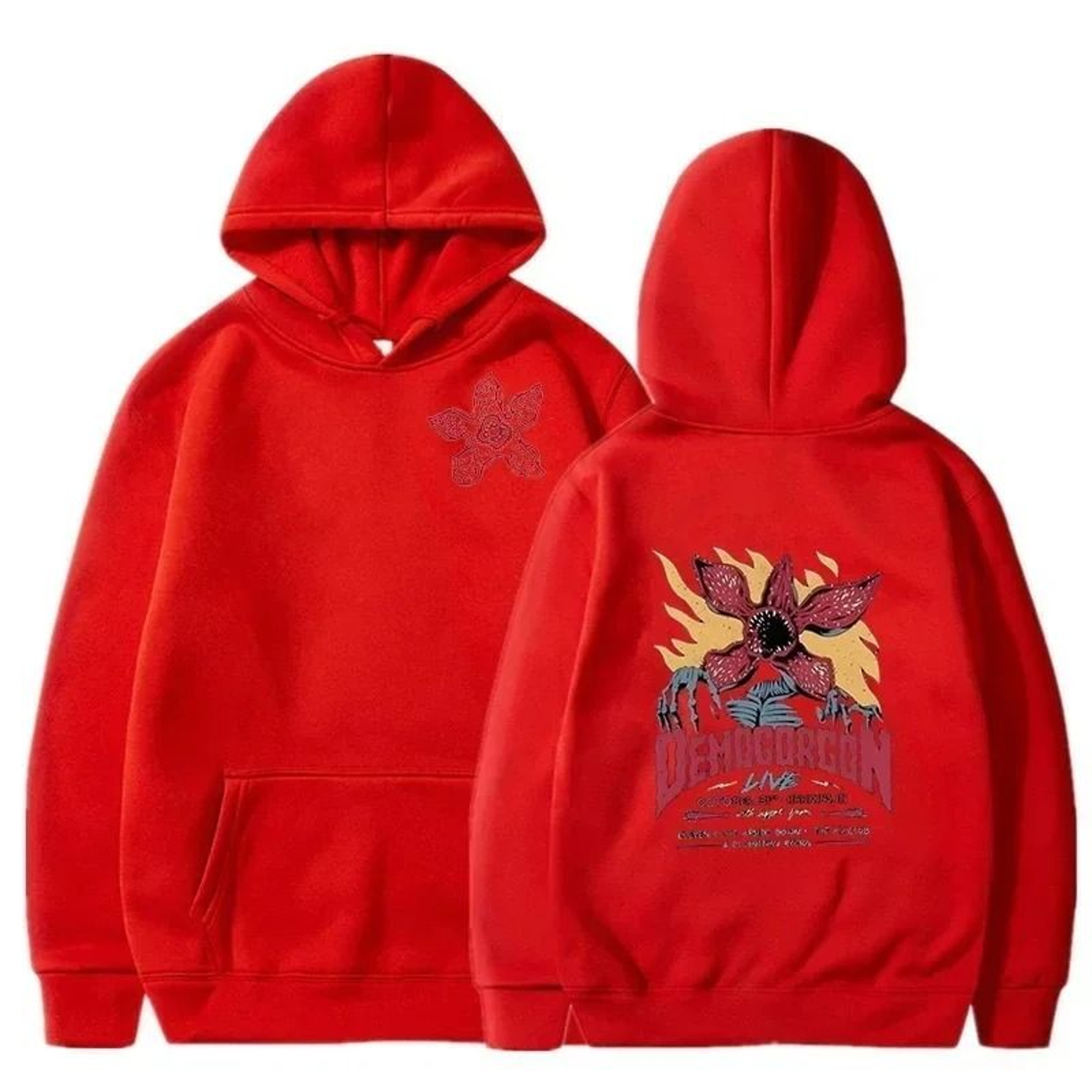 Mens Printed Pattern Hooded Sweatshirt For Spring Streetwear Style 10