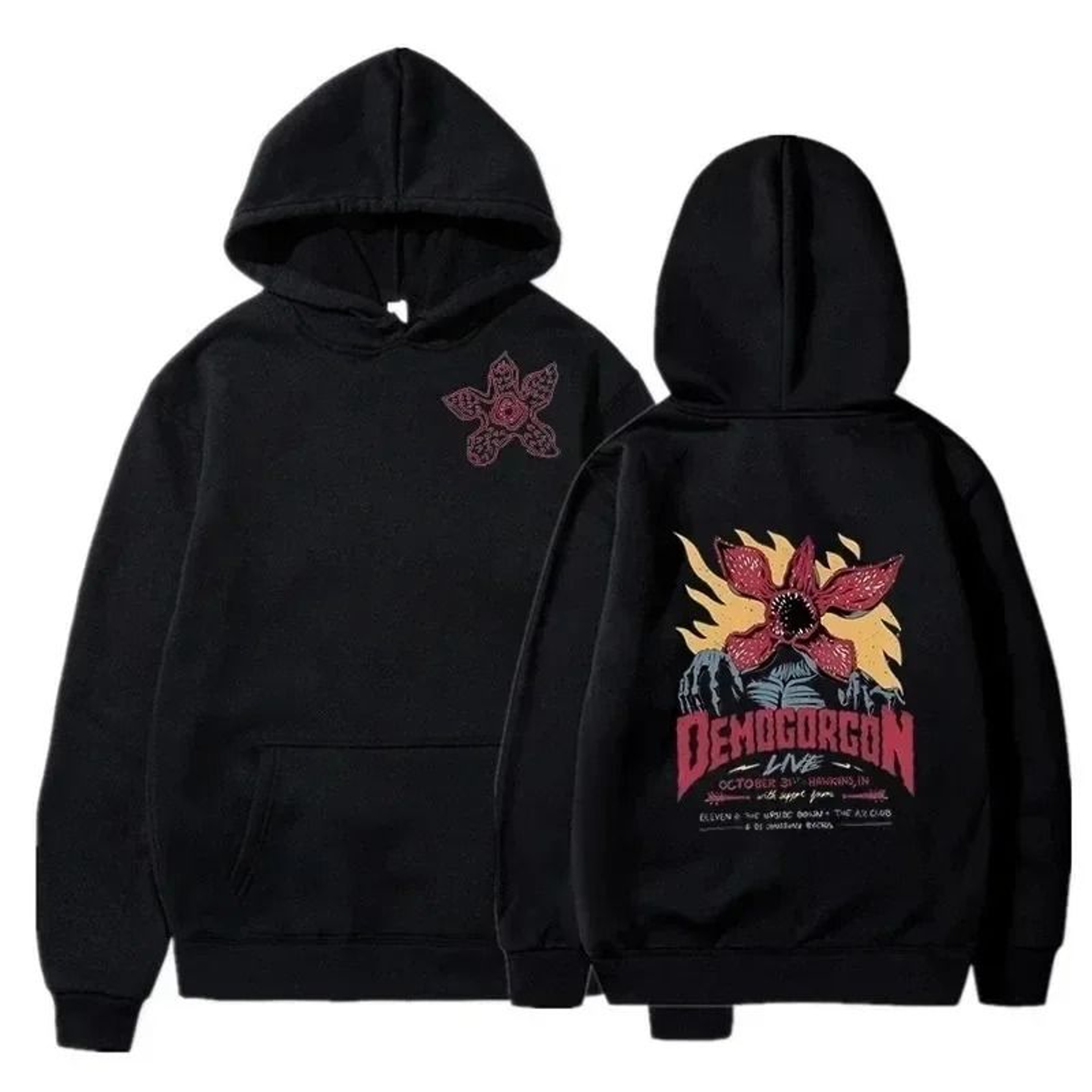 Mens Printed Pattern Hooded Sweatshirt For Spring Streetwear Style 7