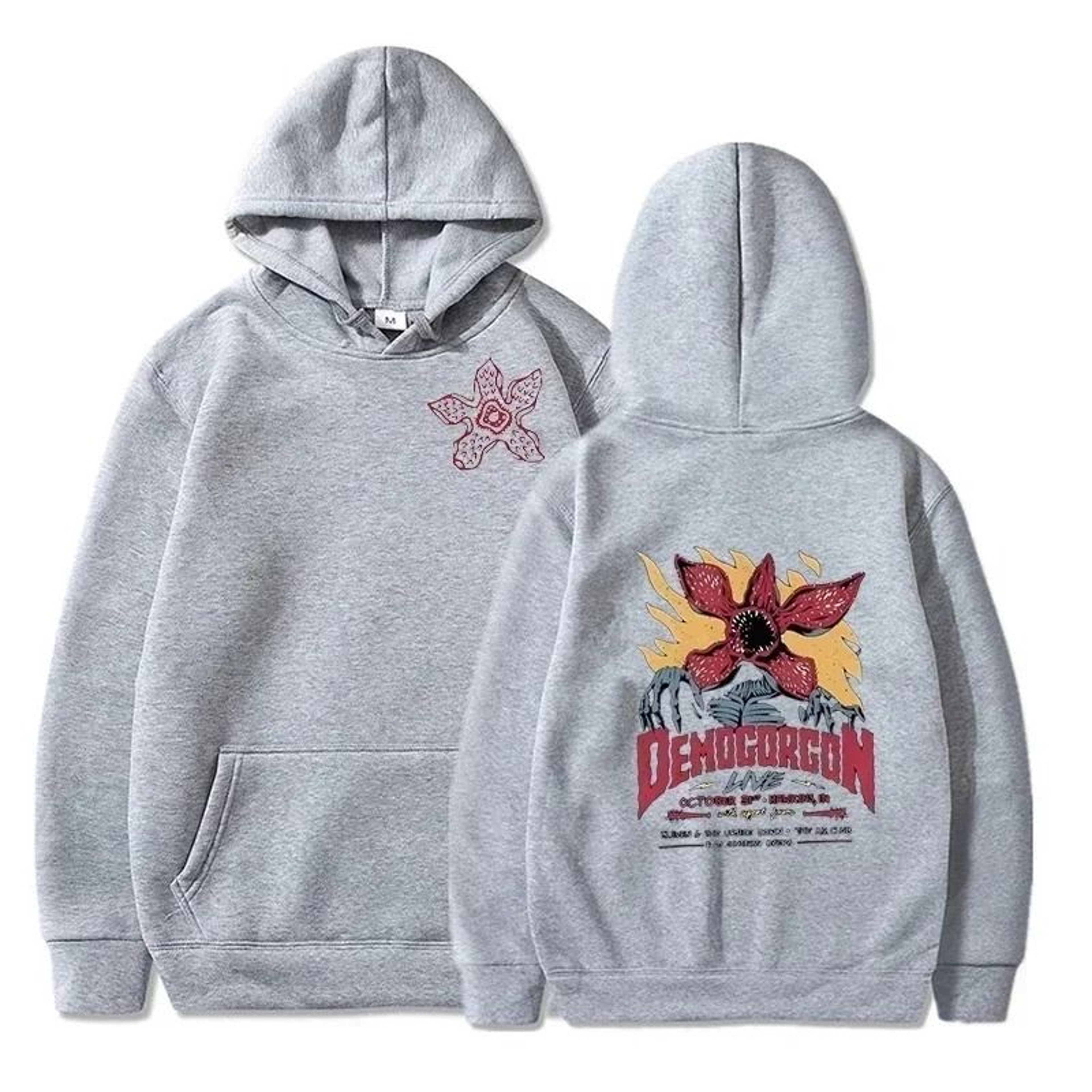 Mens Printed Pattern Hooded Sweatshirt For Spring Streetwear Style 8