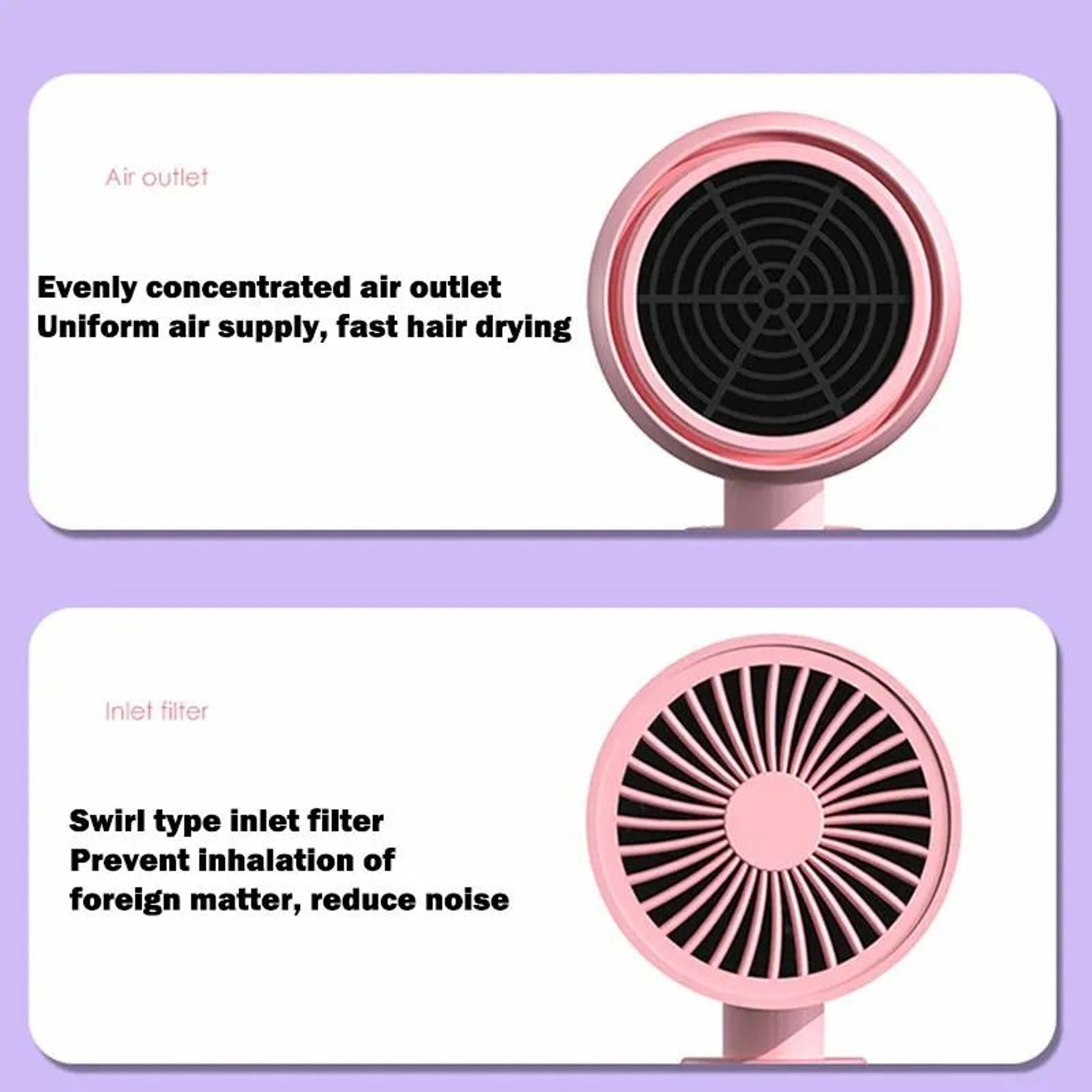 Mini Folding Hair Dryer 750W With Carrying Bag For Home And Travel 2