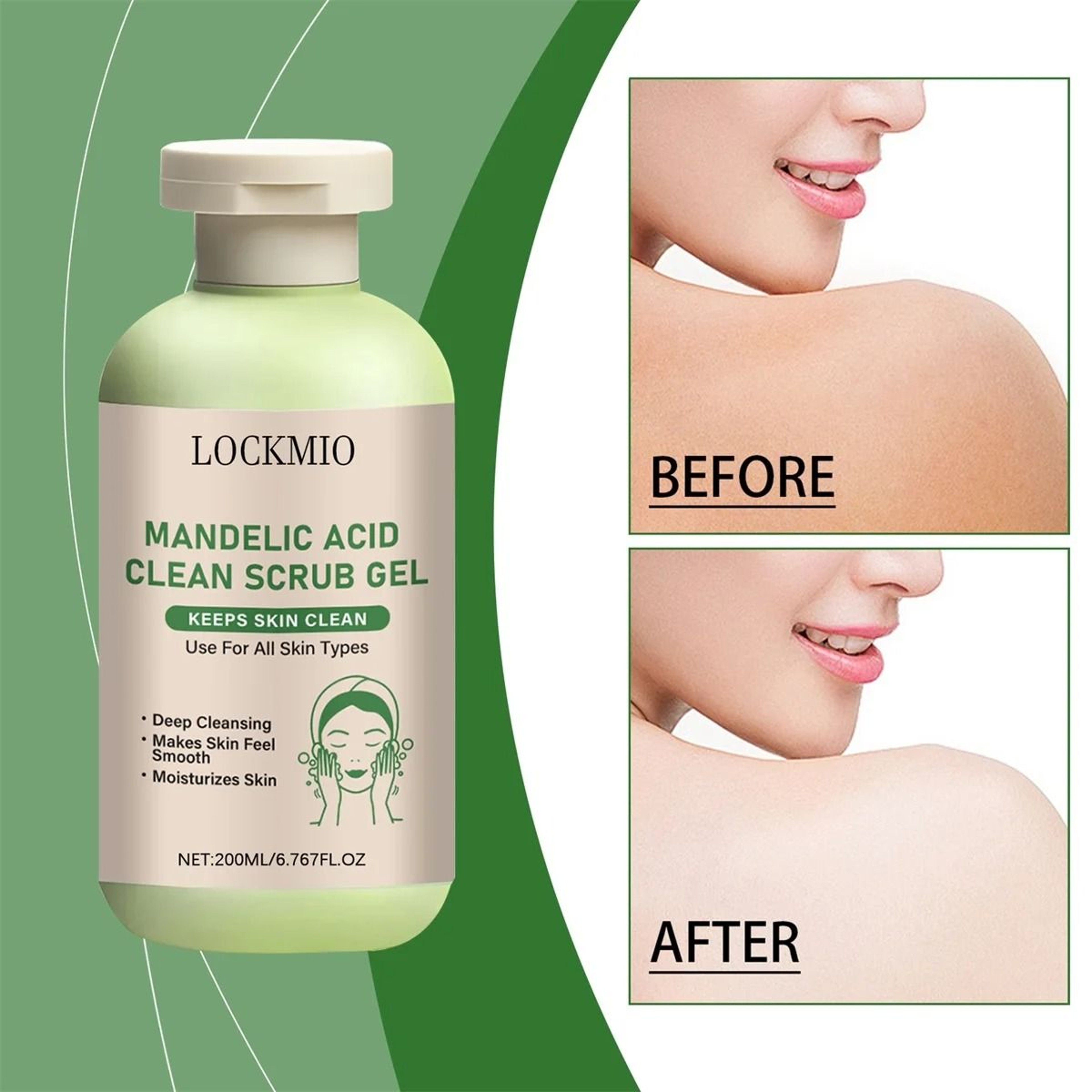 Mandelic Acid Exfoliating Gel For Smooth Bright Skin Deep Cleansing And Texture Renewal 0