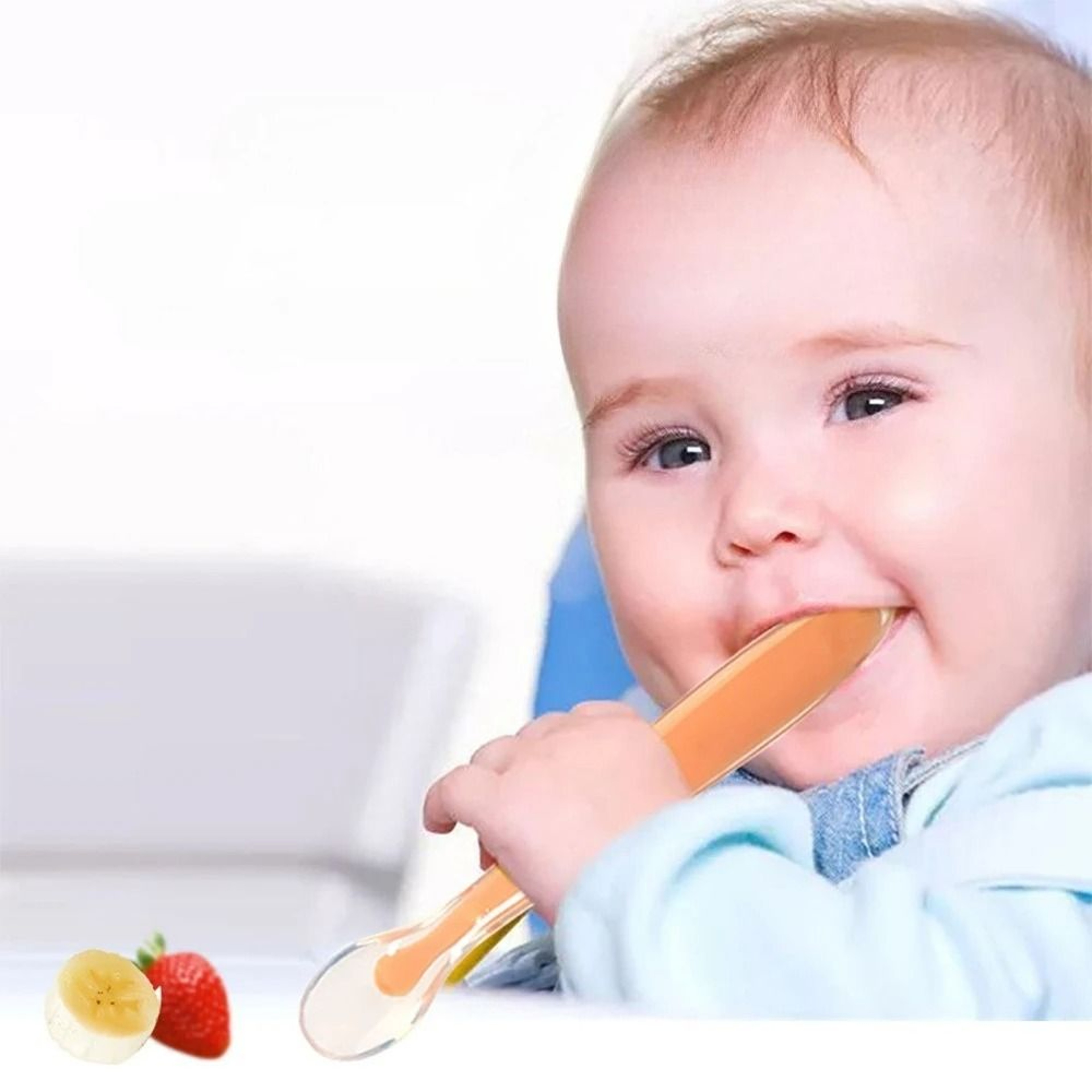 Soft Silicone Baby Feeding Spoon 0