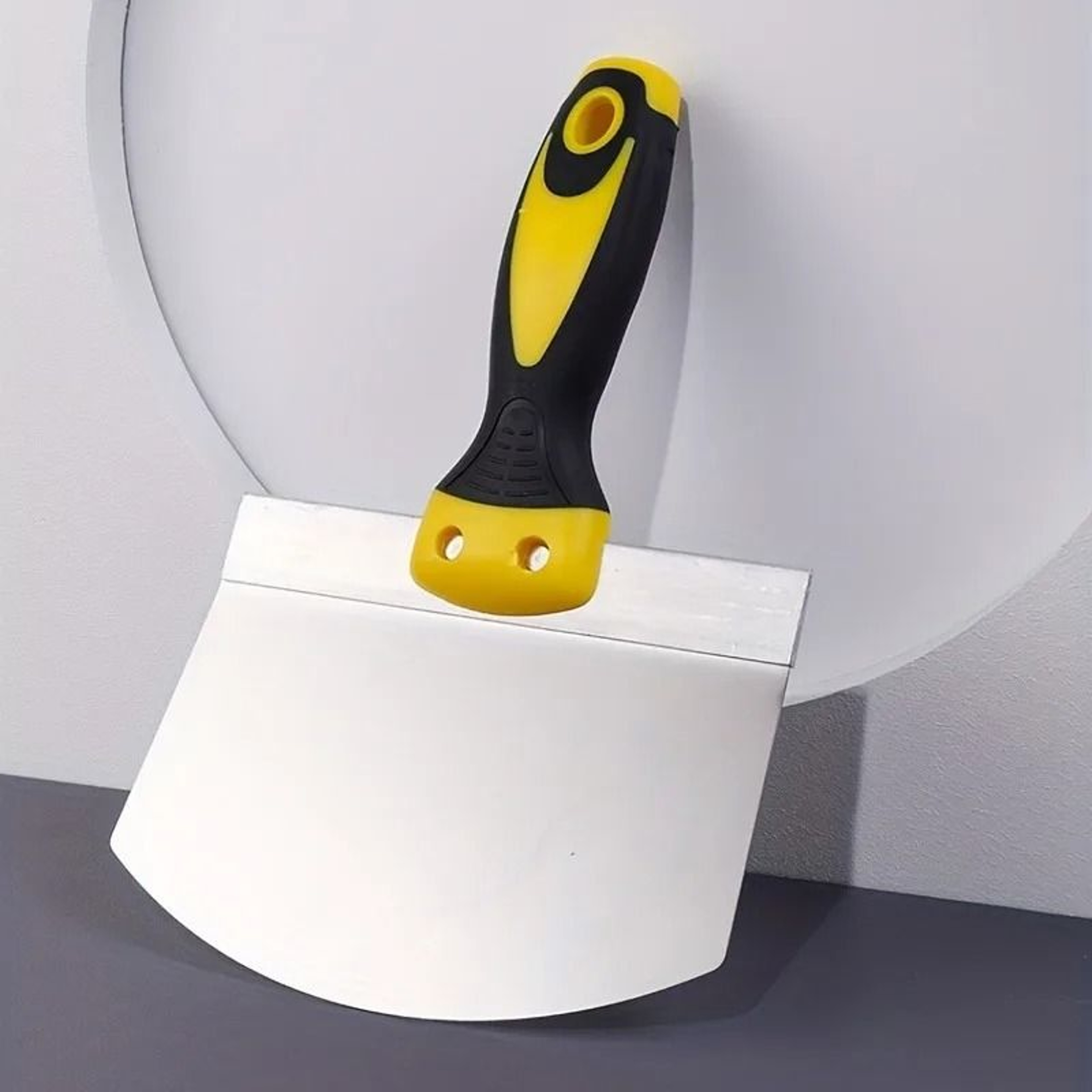 Arc Shape Stainless Steel Putty Scraper With Ergonomic Handle 7