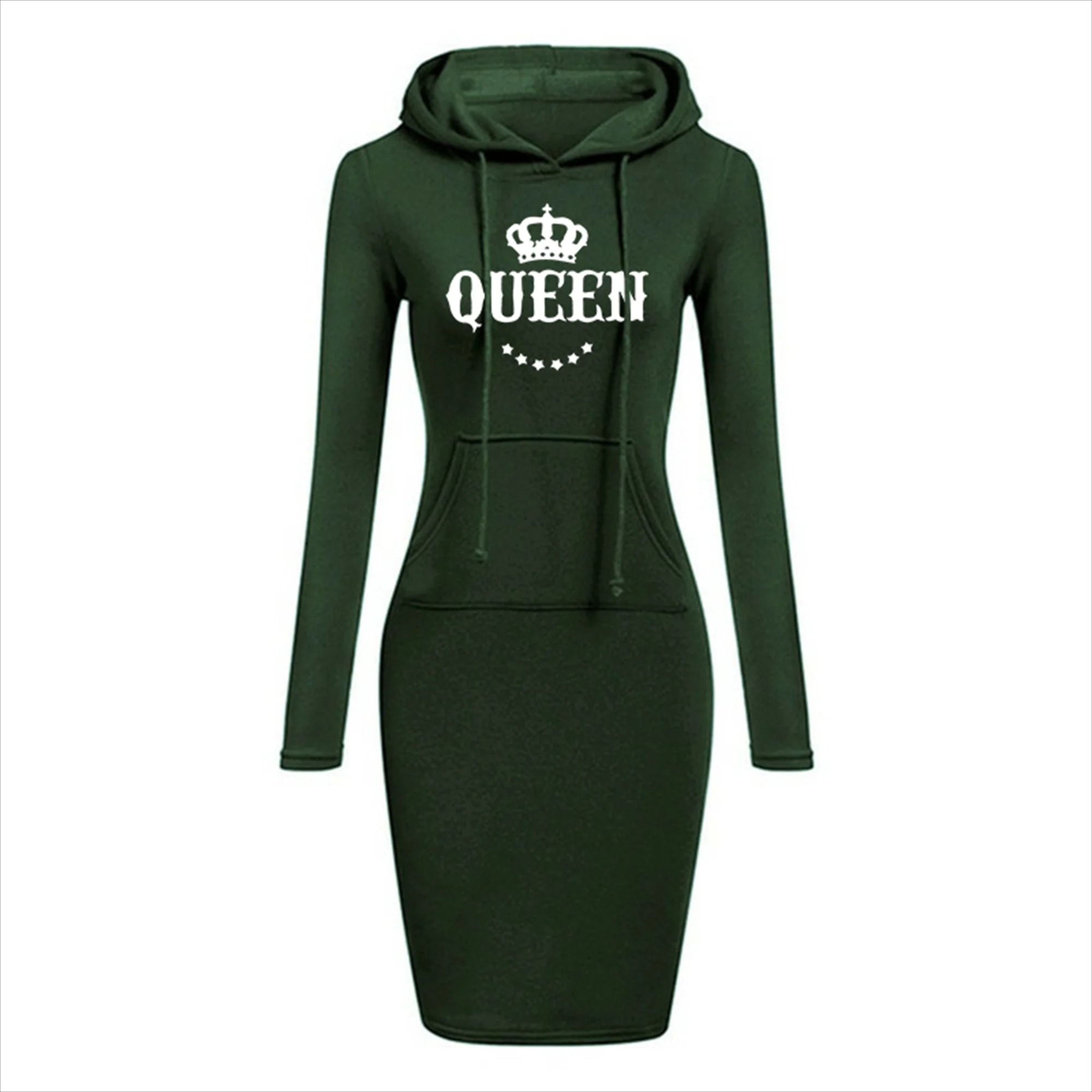 Womens Slim Hoodie Dress With Long Sleeves And Casual Fit 3