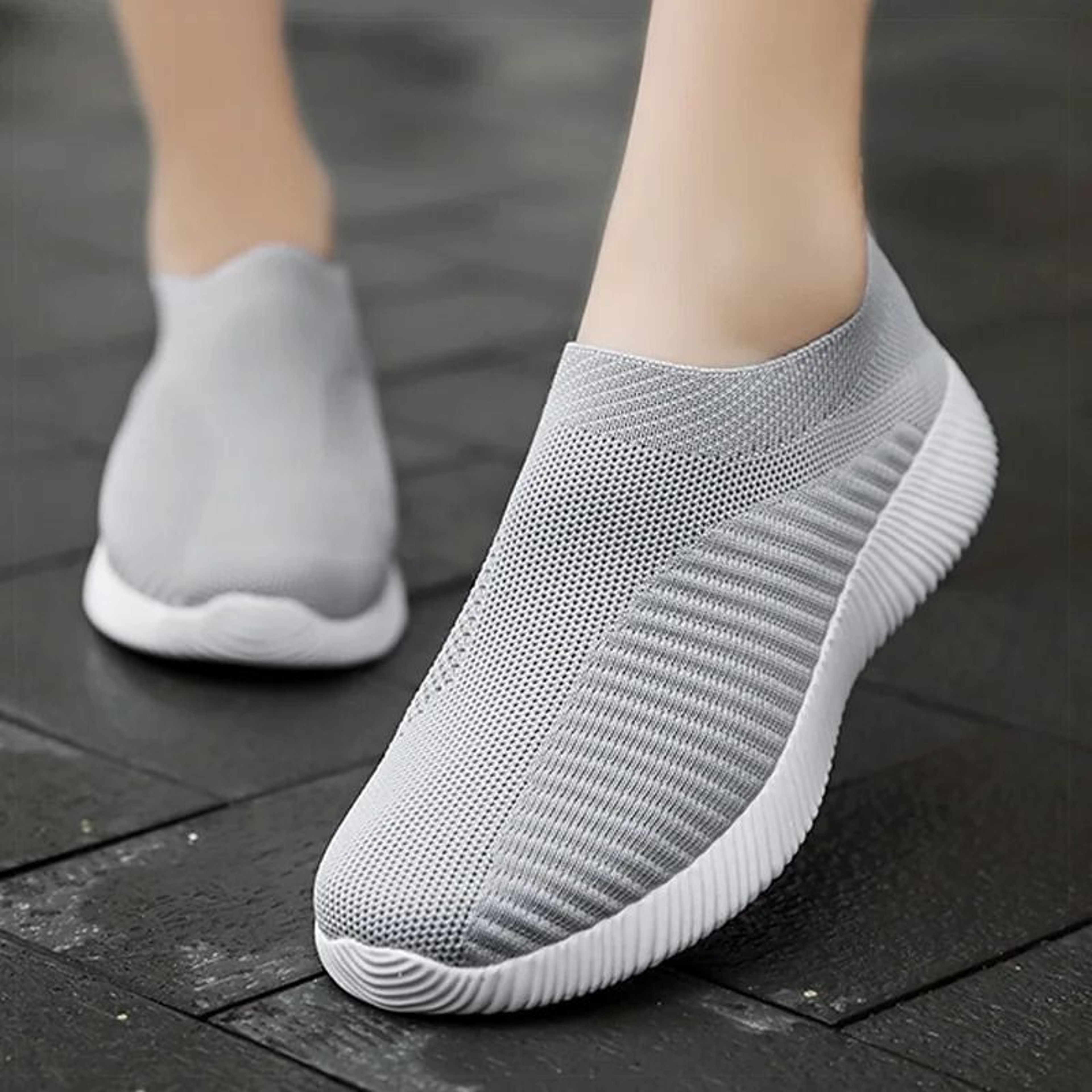 Womens Slip On Sock Sneakers For Casual Wear And Sports 0
