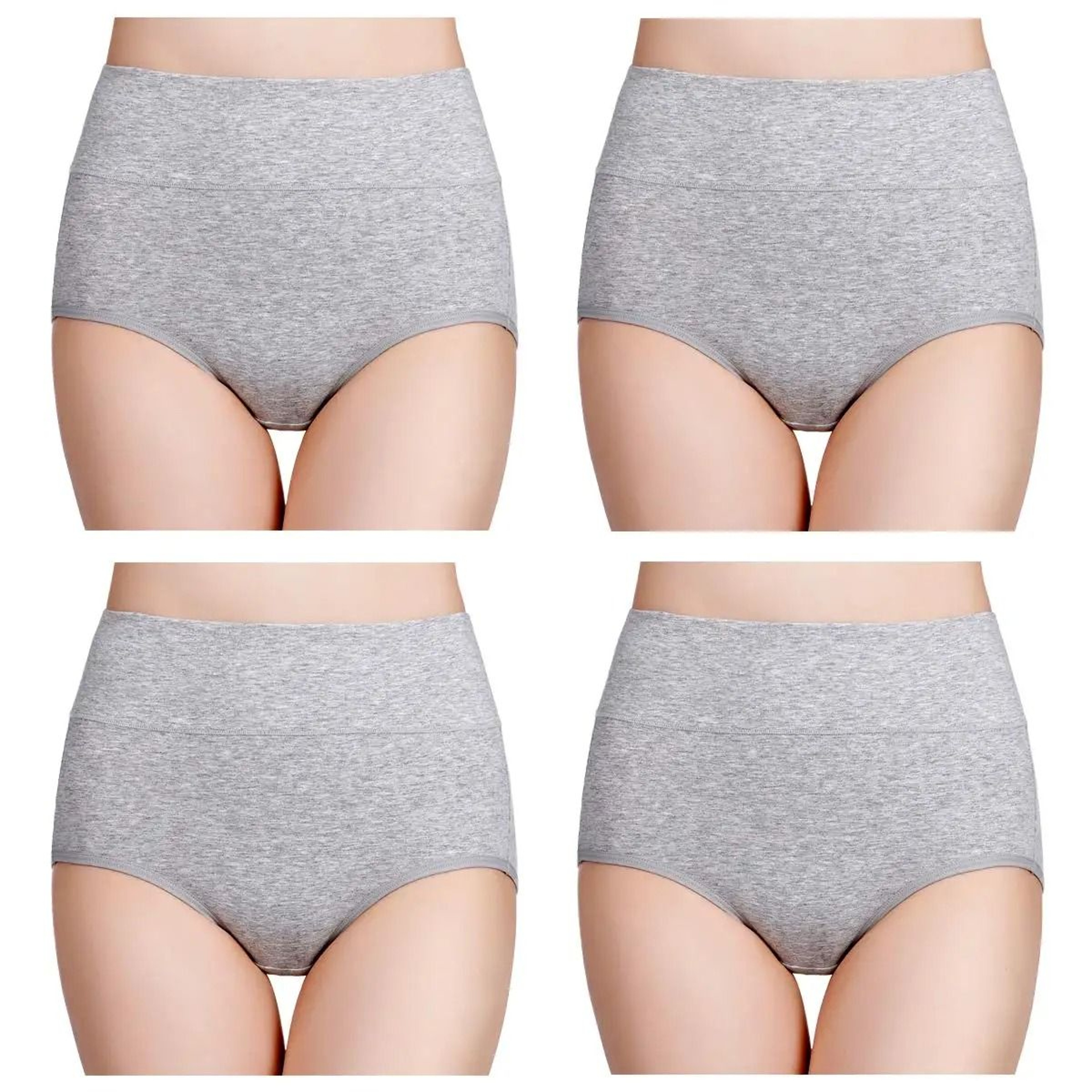 High Waist Cotton Panties For Women 4 Piece Slimming Comfort Set 12