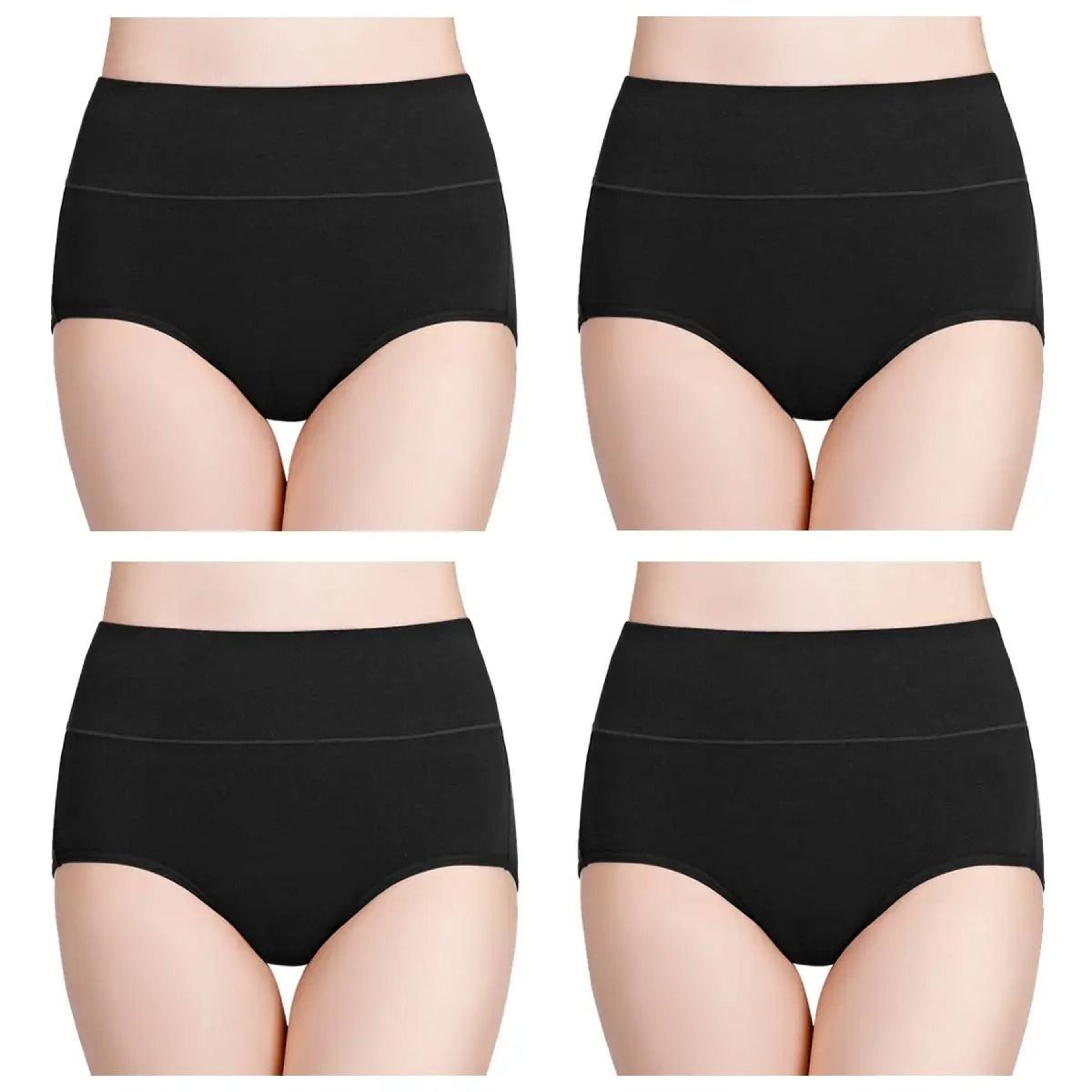 High Waist Cotton Panties For Women 4 Piece Slimming Comfort Set 14