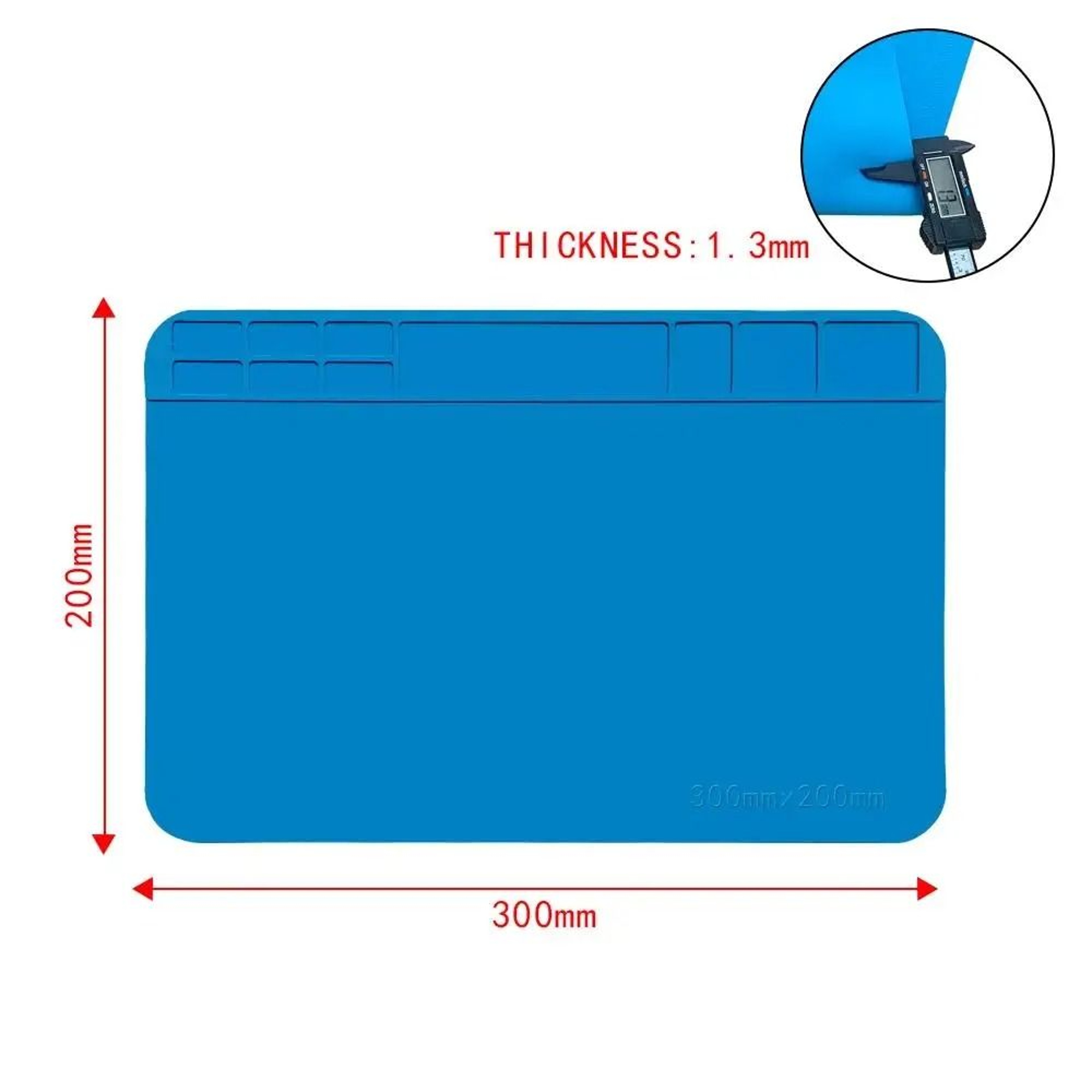 Silicone Soldering Mat With Heat Insulation And Magnetic Work Areas 16