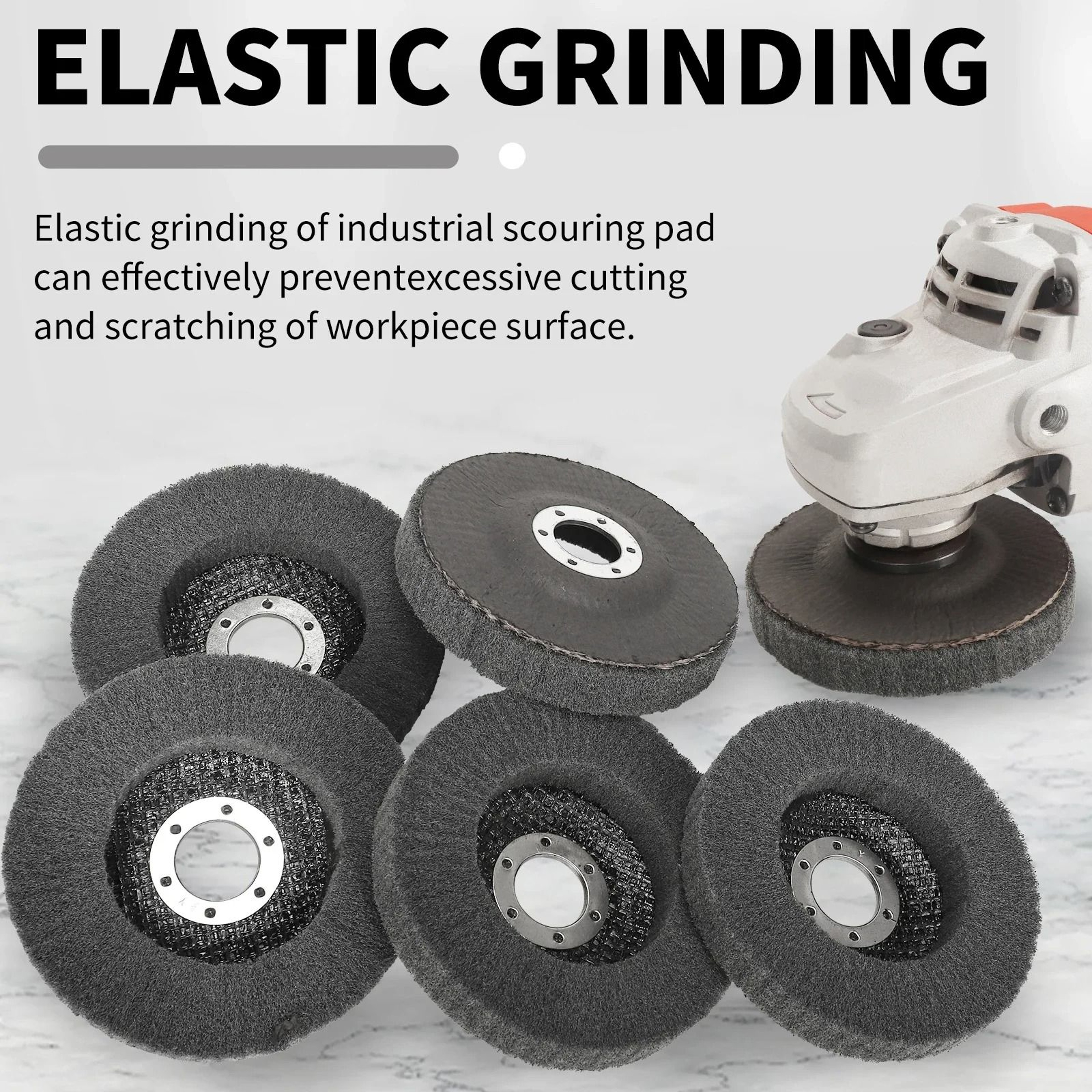 Nylon Fiber Flap Polishing Wheel Disc For Angle Grinders 800 Grit 3