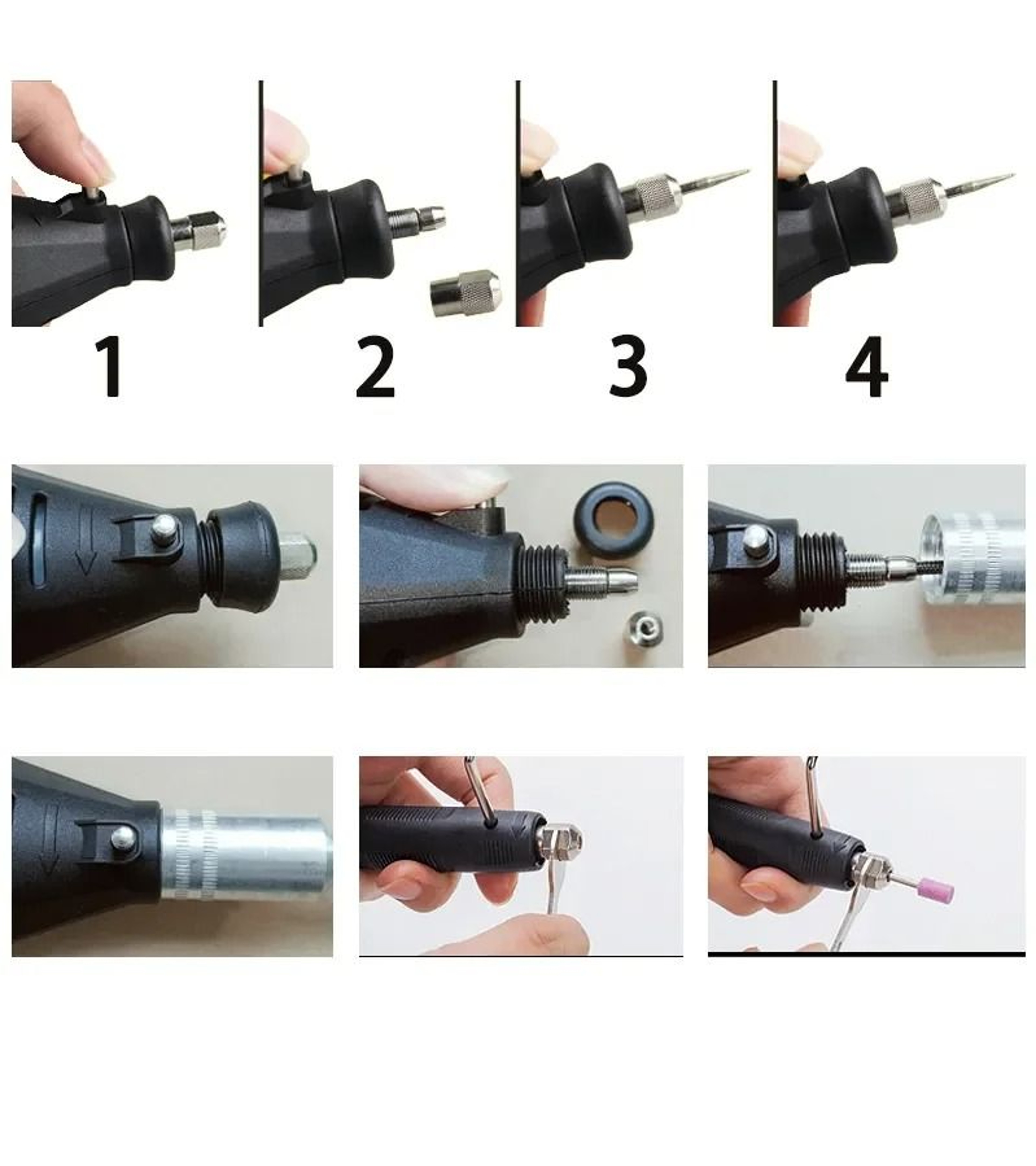 Electric Mini Drill And Rotary Tool Kit With Variable Speed For Engraving Grinding And Polishing 4
