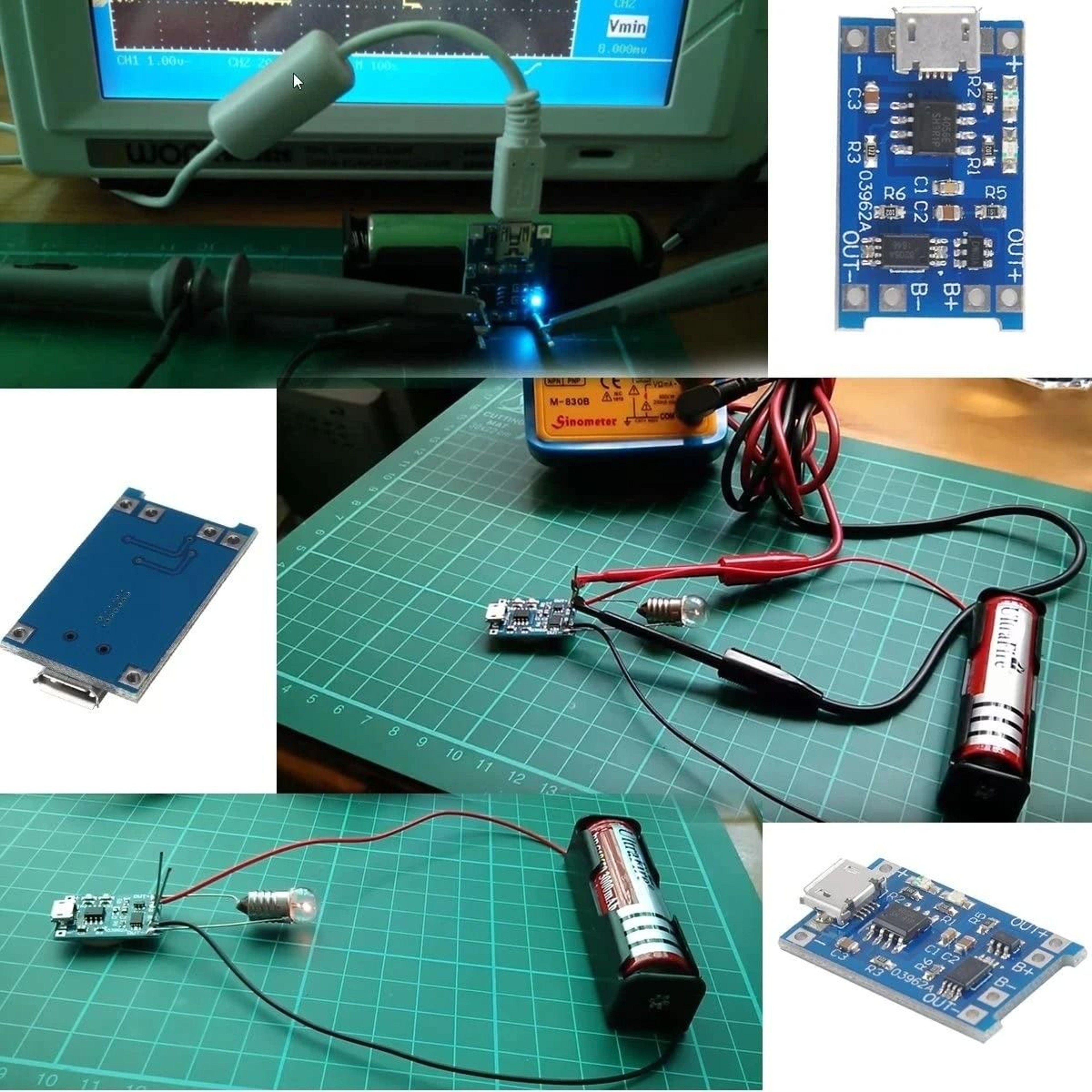 18650 Lithium Battery Charger Module 5V 1A With Protection 5