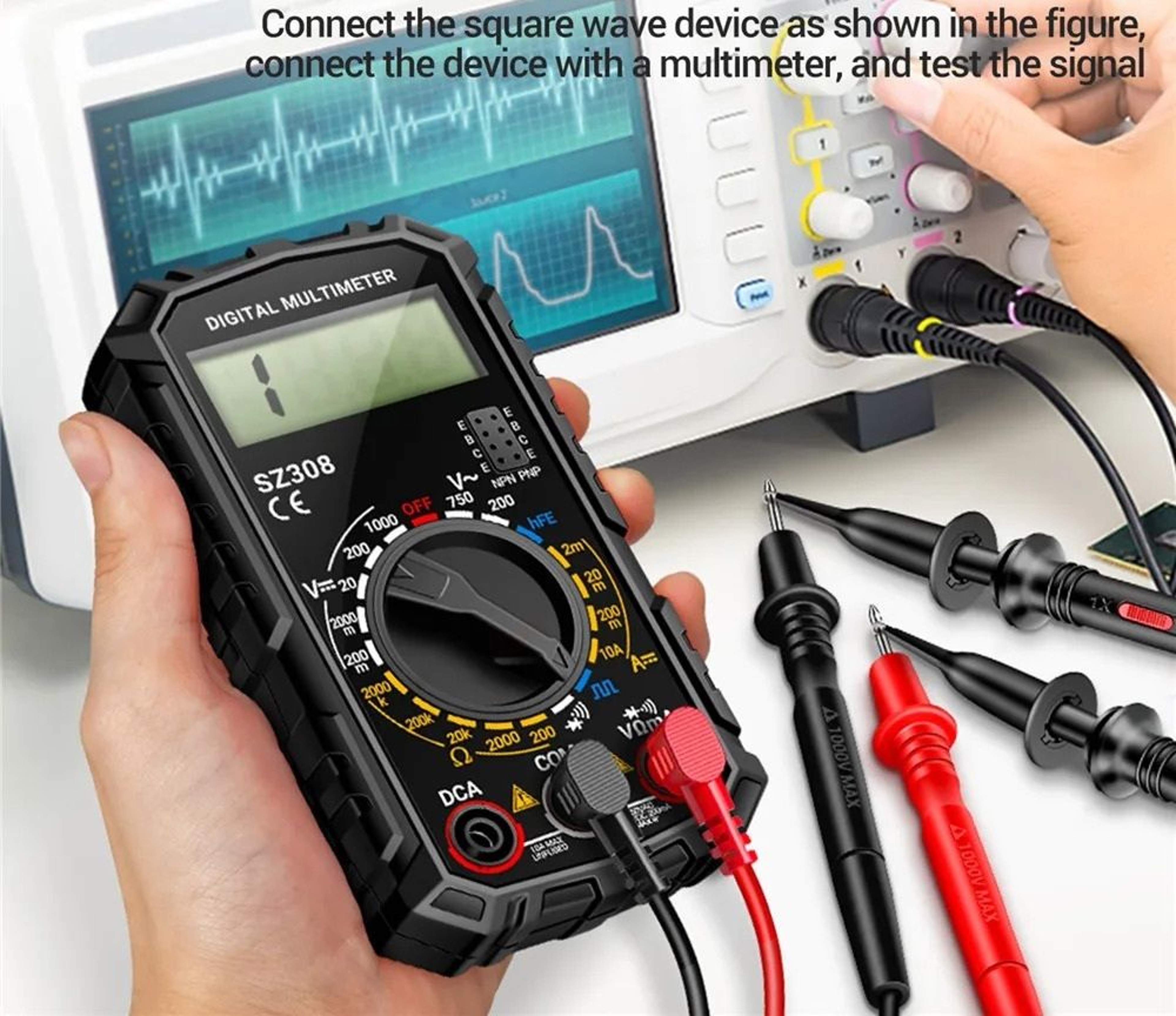 Digital Multimeter AC DC Voltage And Current Tester 1