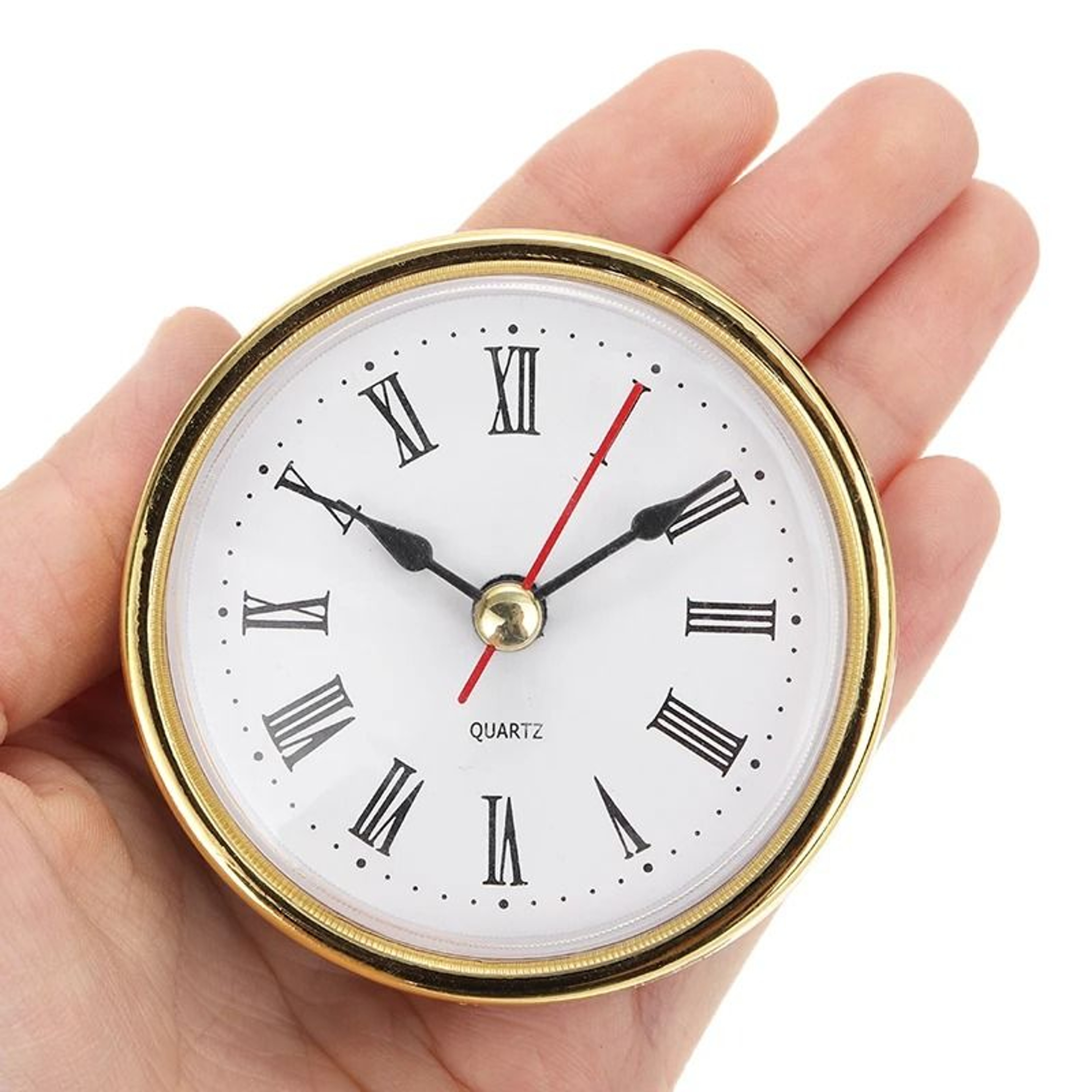 Quartz Clock Insert With Roman Numerals 65mm Round Craft Clock Head 0