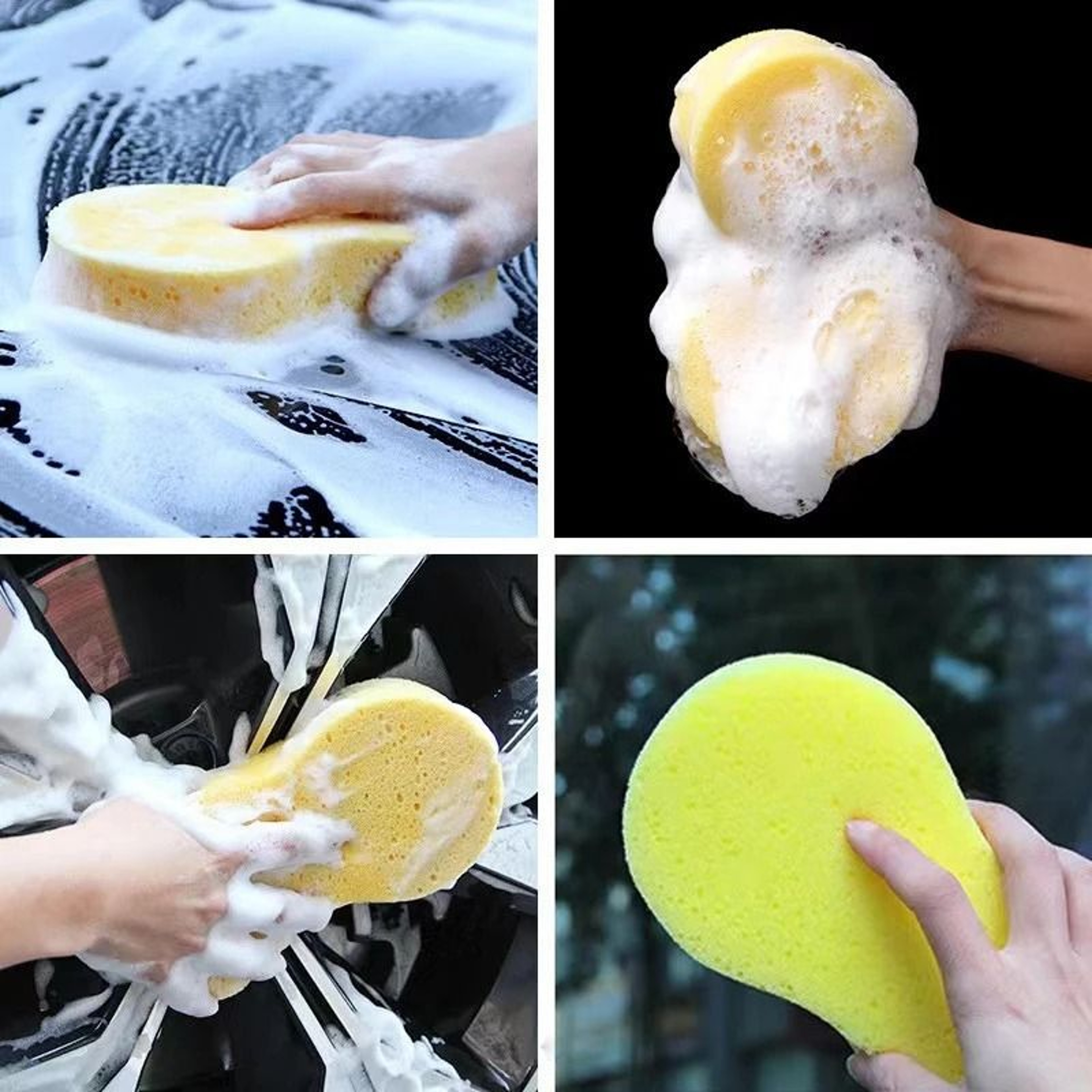 Large Honeycomb Car Wash Sponge High Density Auto Cleaning Foam Block 1