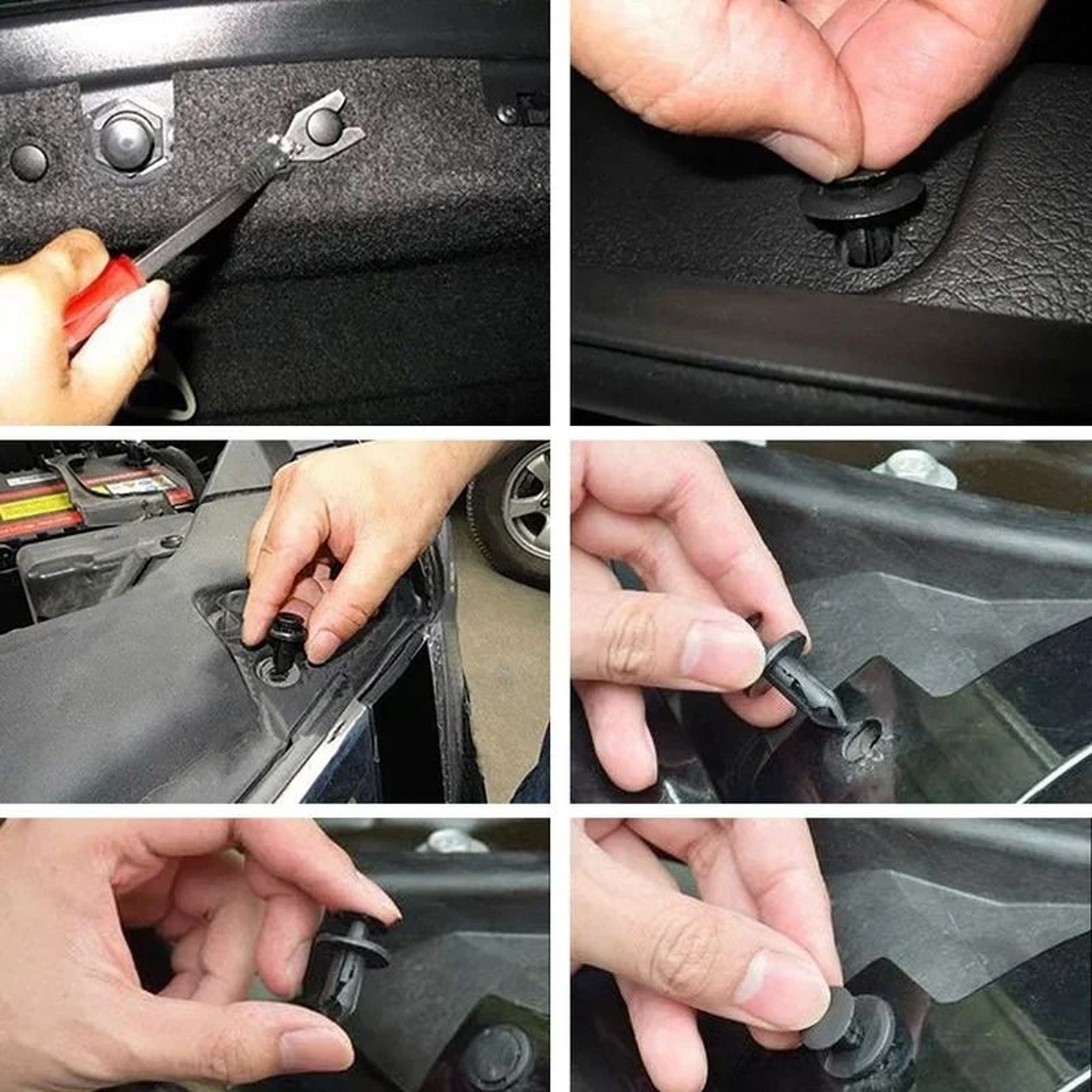 Auto Fastener Clips Kit Mixed Car Body Push Retainer And Trim Panel Rivet Set 3