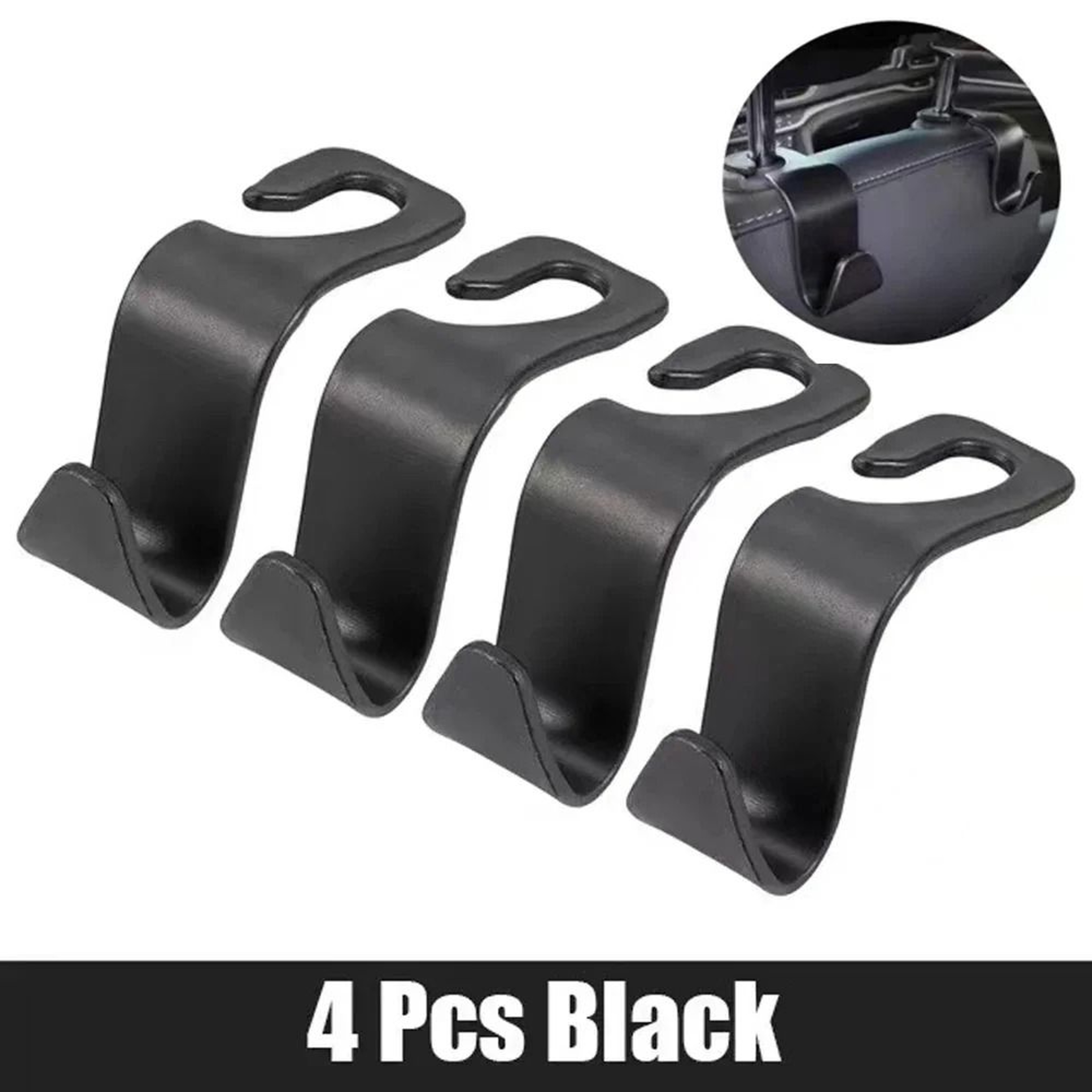 Universal Car Seat Headrest Hook Set For Back Seat Storage Organization 1