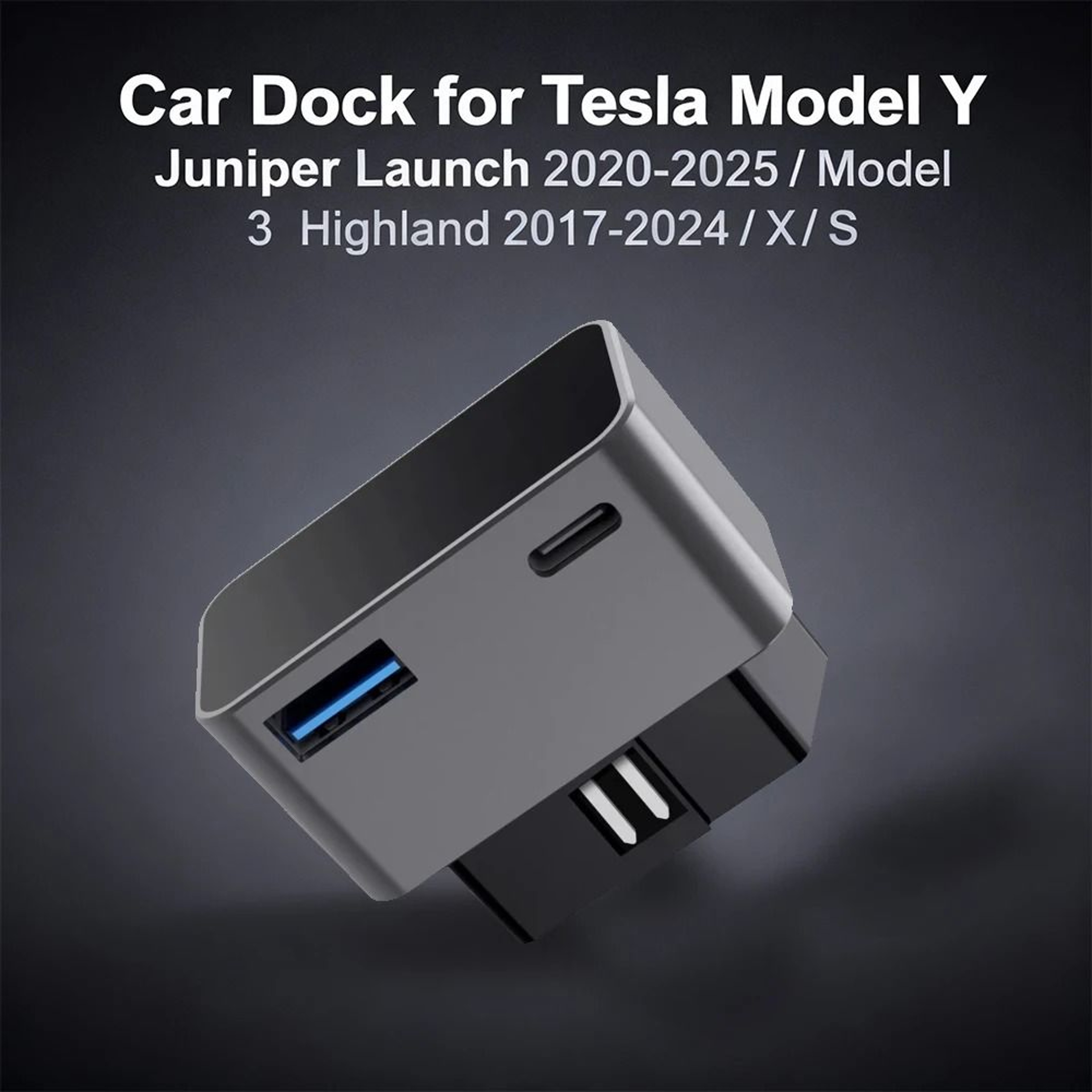 OBD Adapter Charging Splitter USB C Port Charger For Tesla Model 3 And Model Y 0