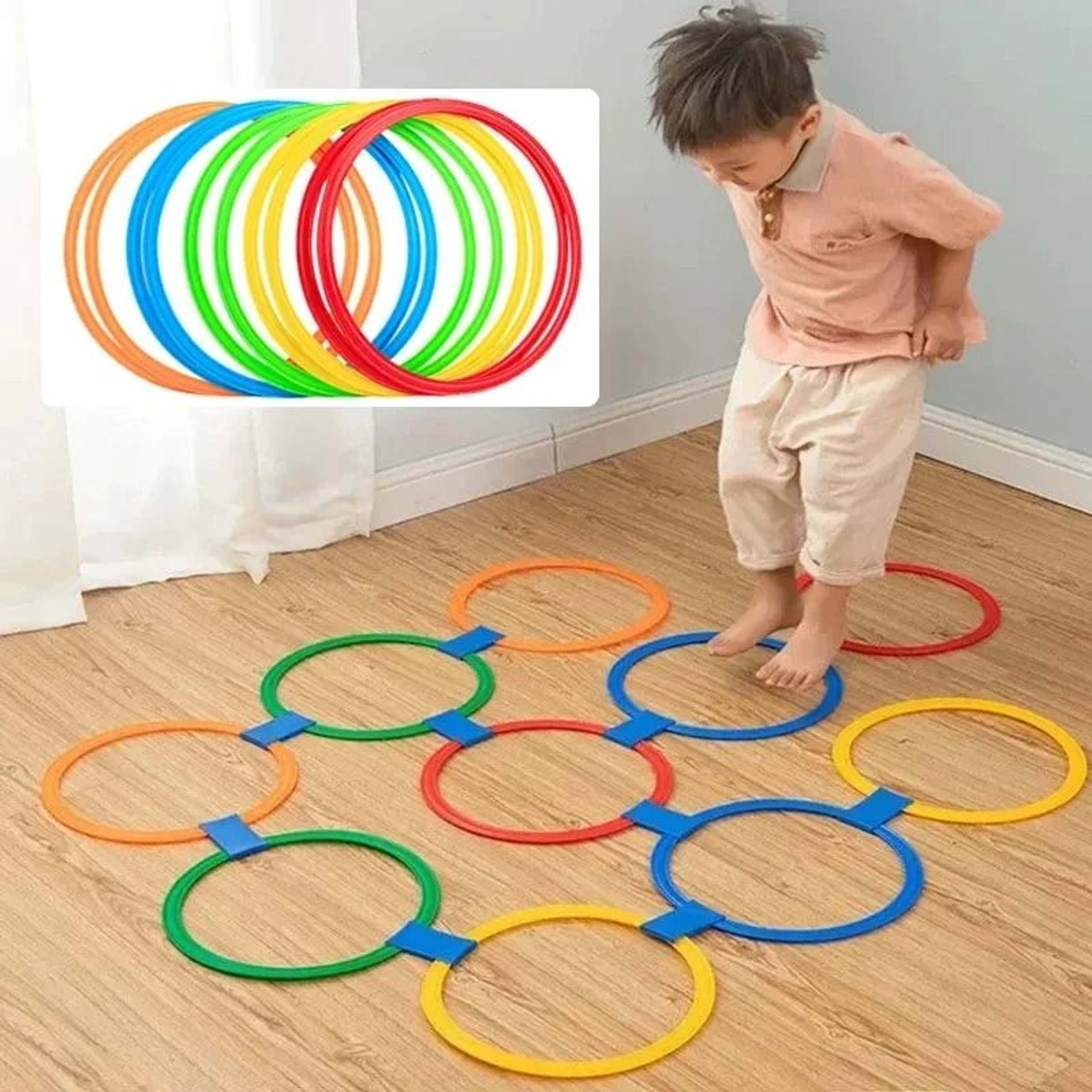 Agility Training Ring Set With Connectors For Outdoor Sports And Football Drills 1