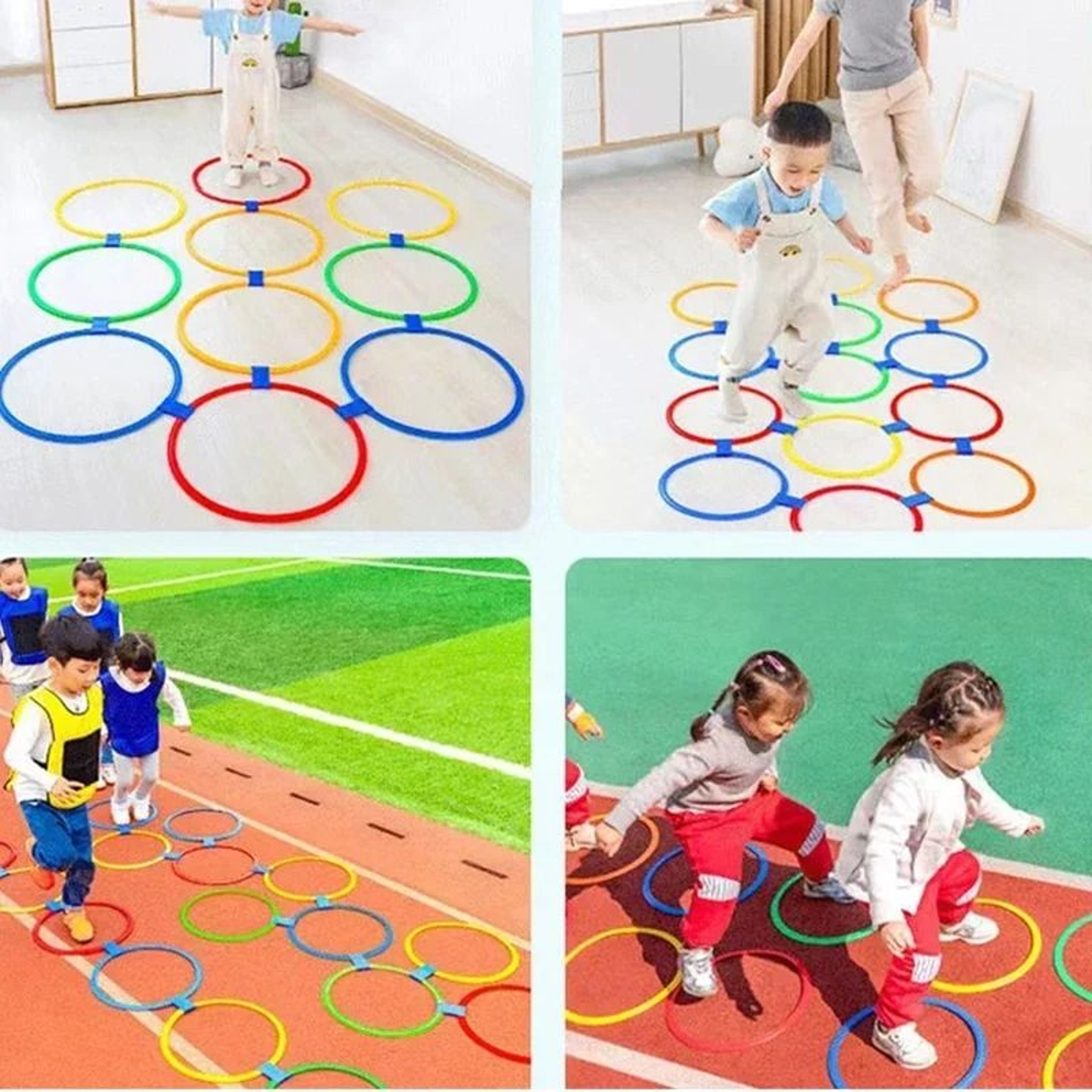 Agility Training Ring Set With Connectors For Outdoor Sports And Football Drills 4