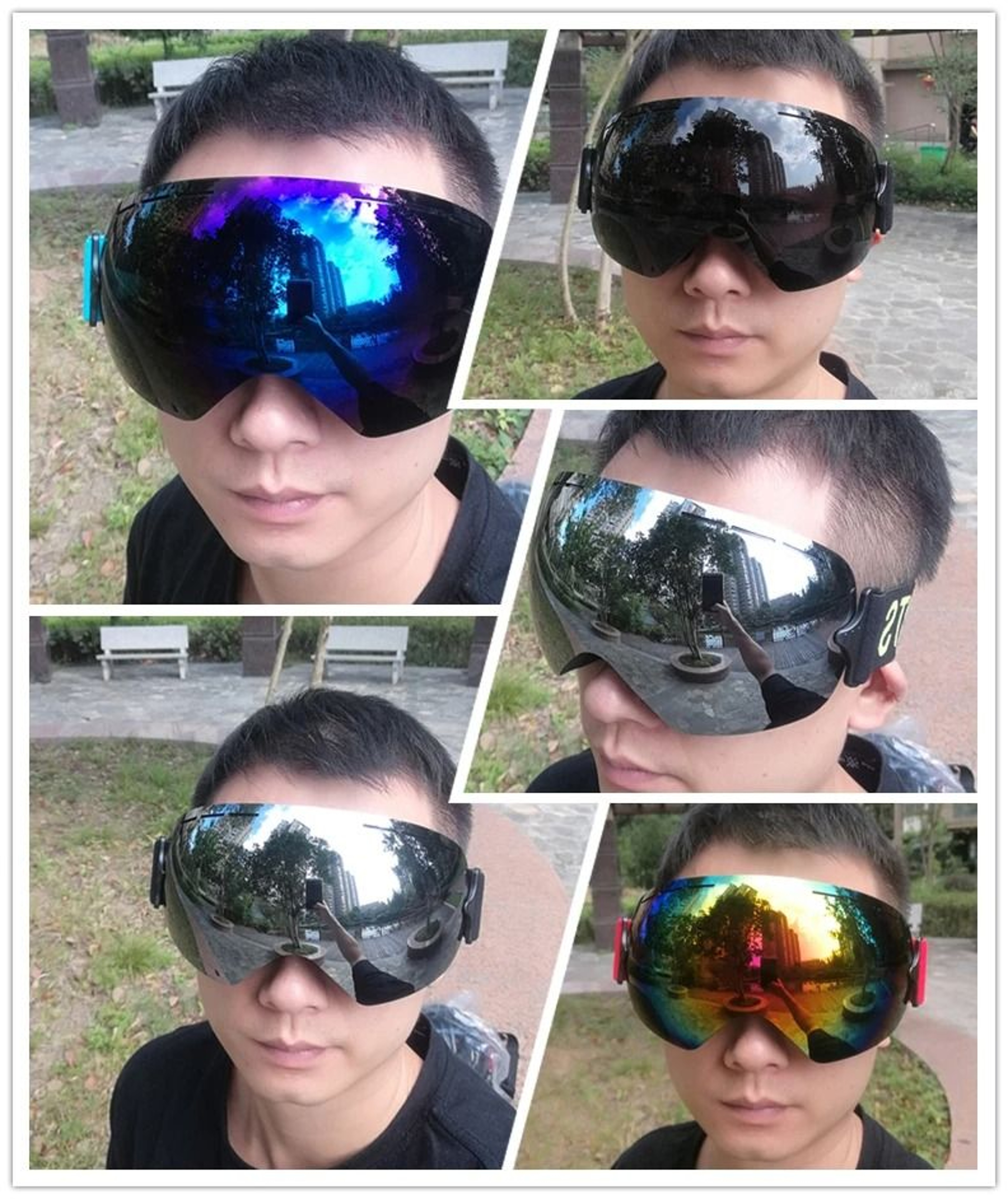 Lightweight UV400 Ski Goggles Anti Fog Snowboarding Eyewear For Winter Sports 5