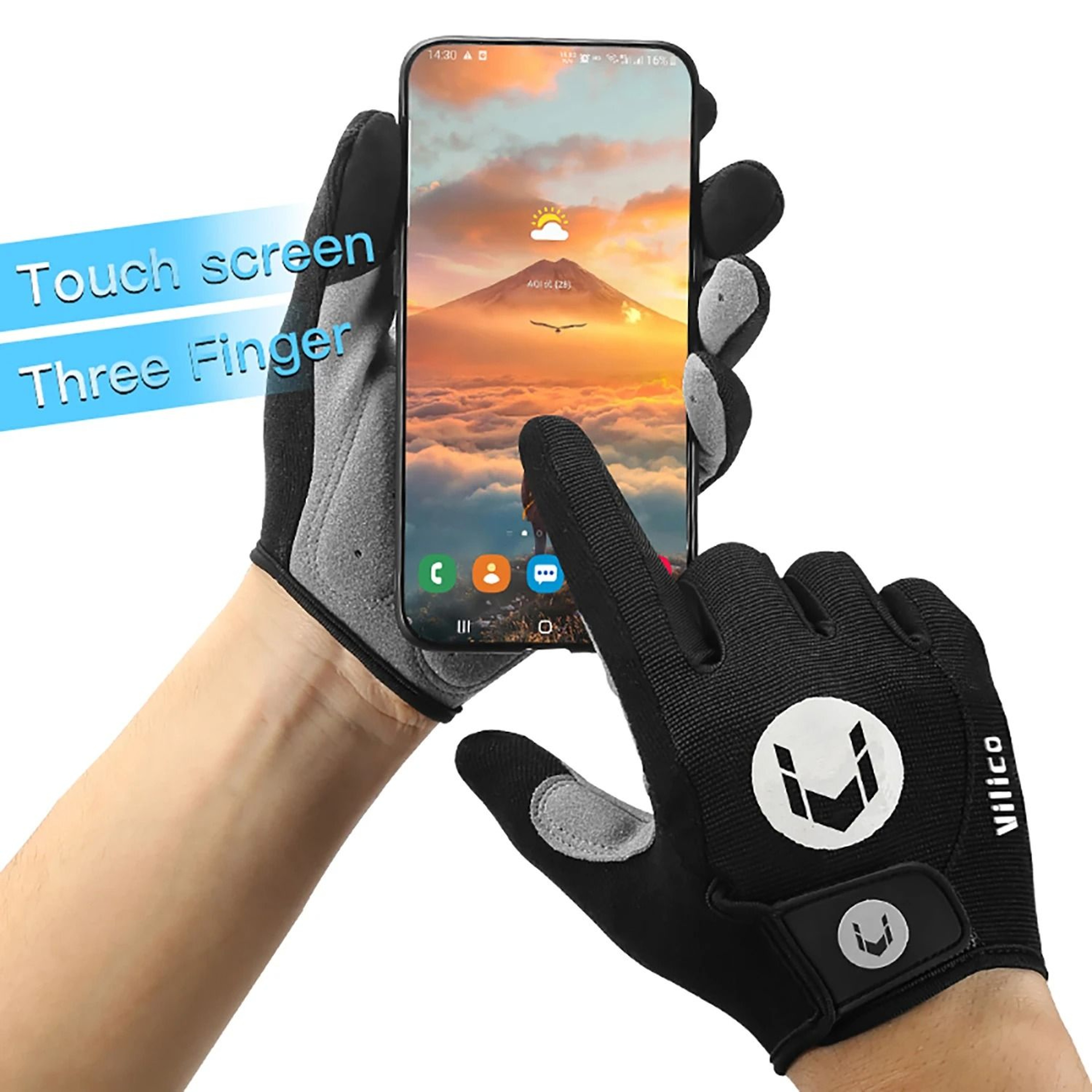 Cycling Anti Slip Full Finger Gloves For MTB And Fitness 5
