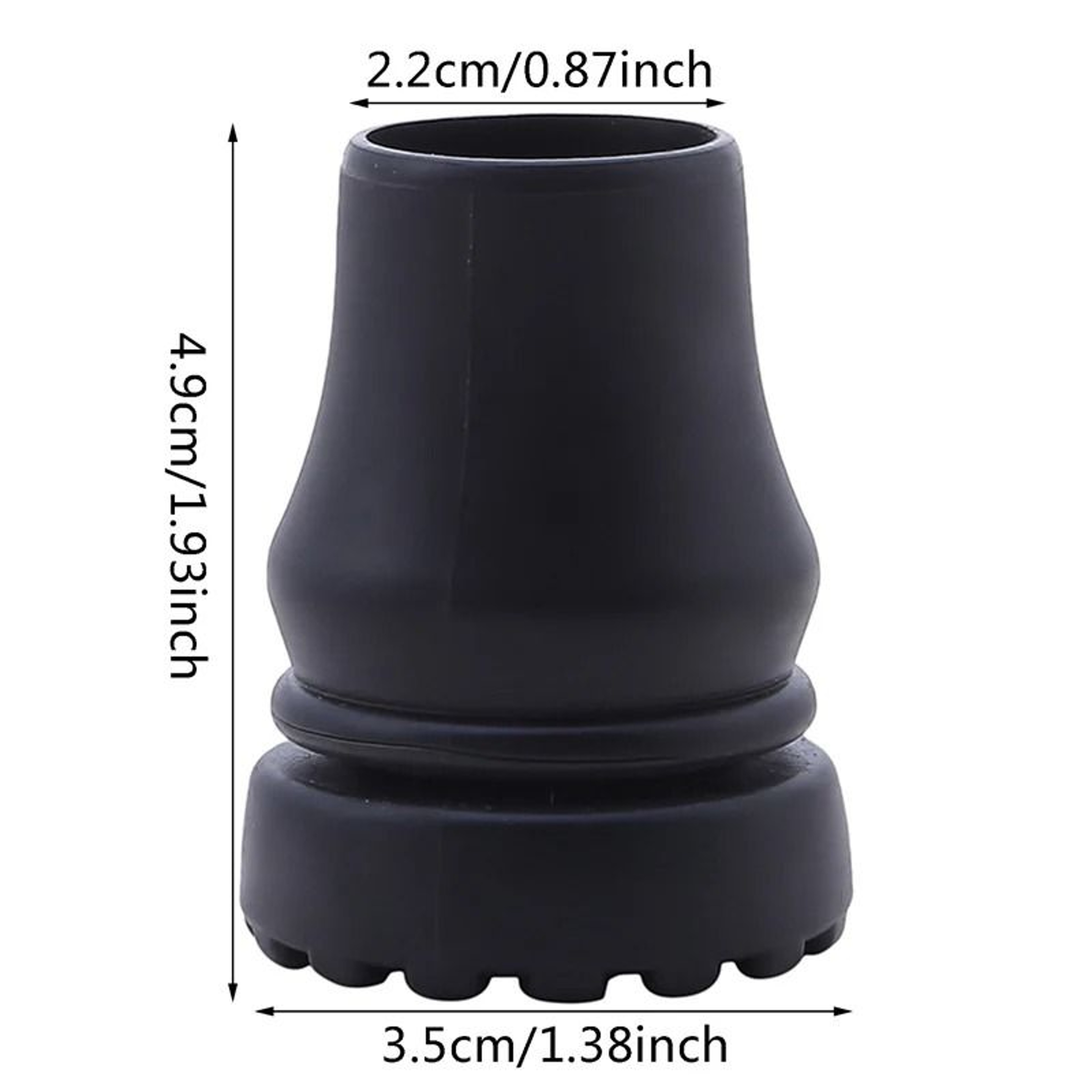 Anti Slip Walking Stick Cane Tip Cover 1622mm 6