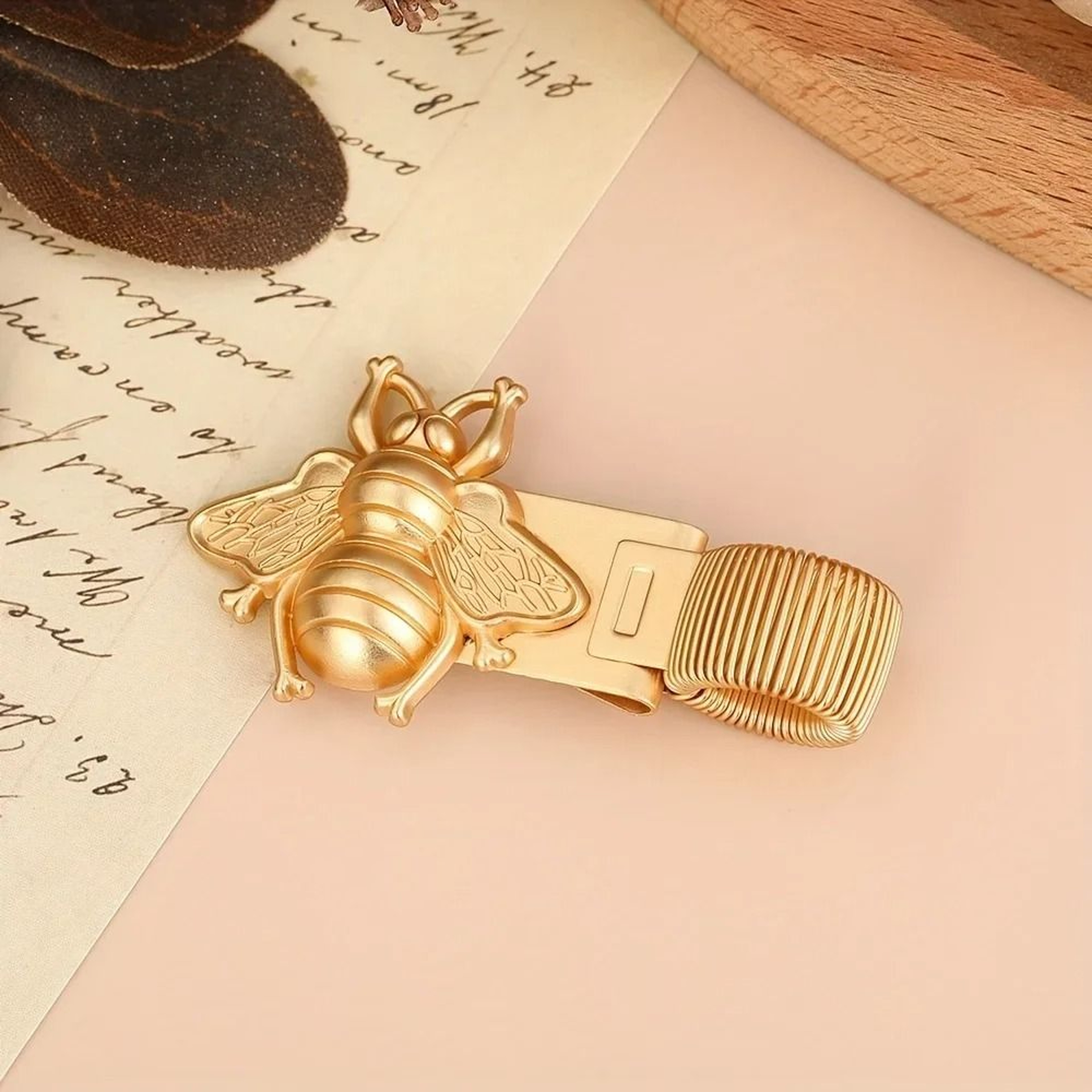InsectThemed Metal Pen Clip With Spring 2