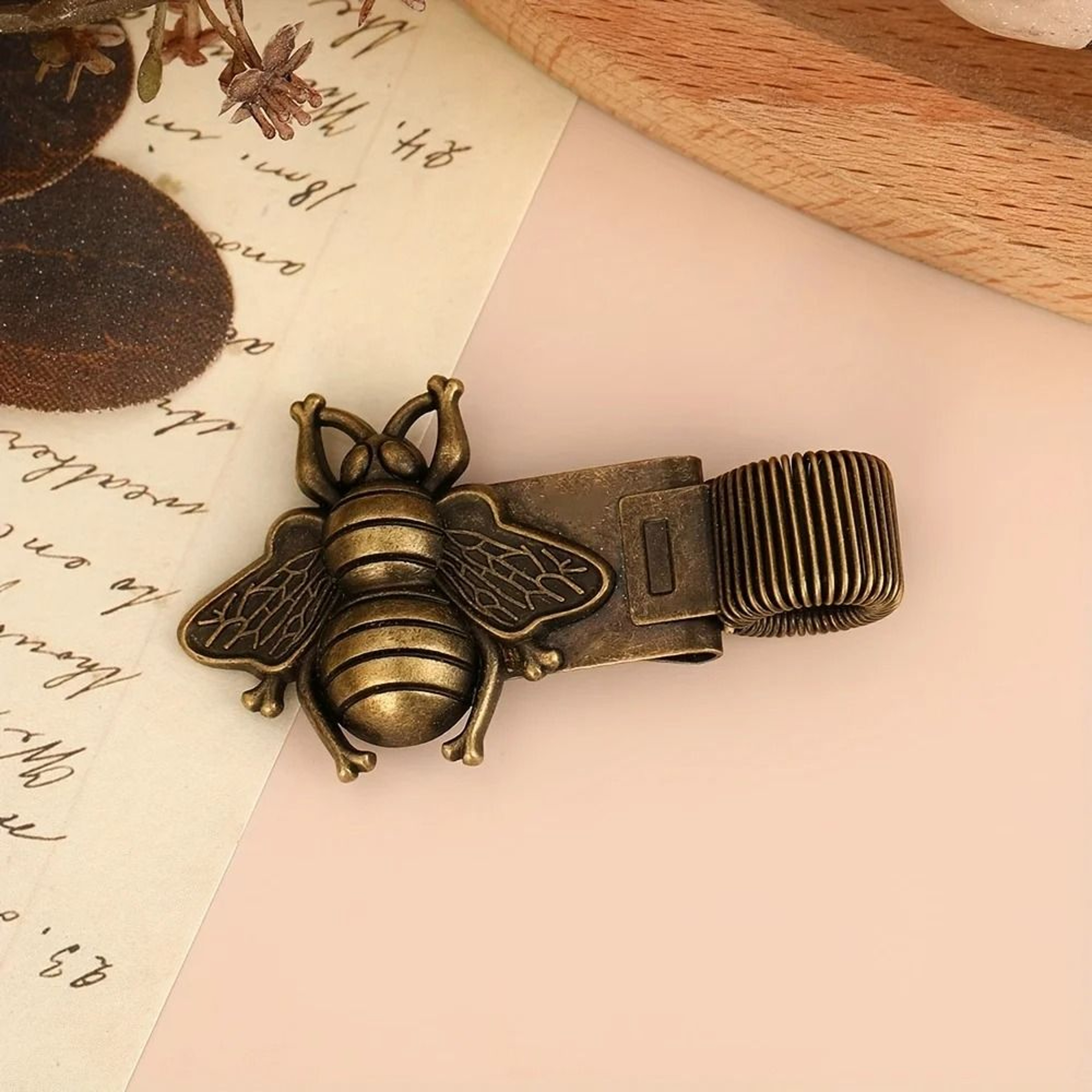 InsectThemed Metal Pen Clip With Spring 7