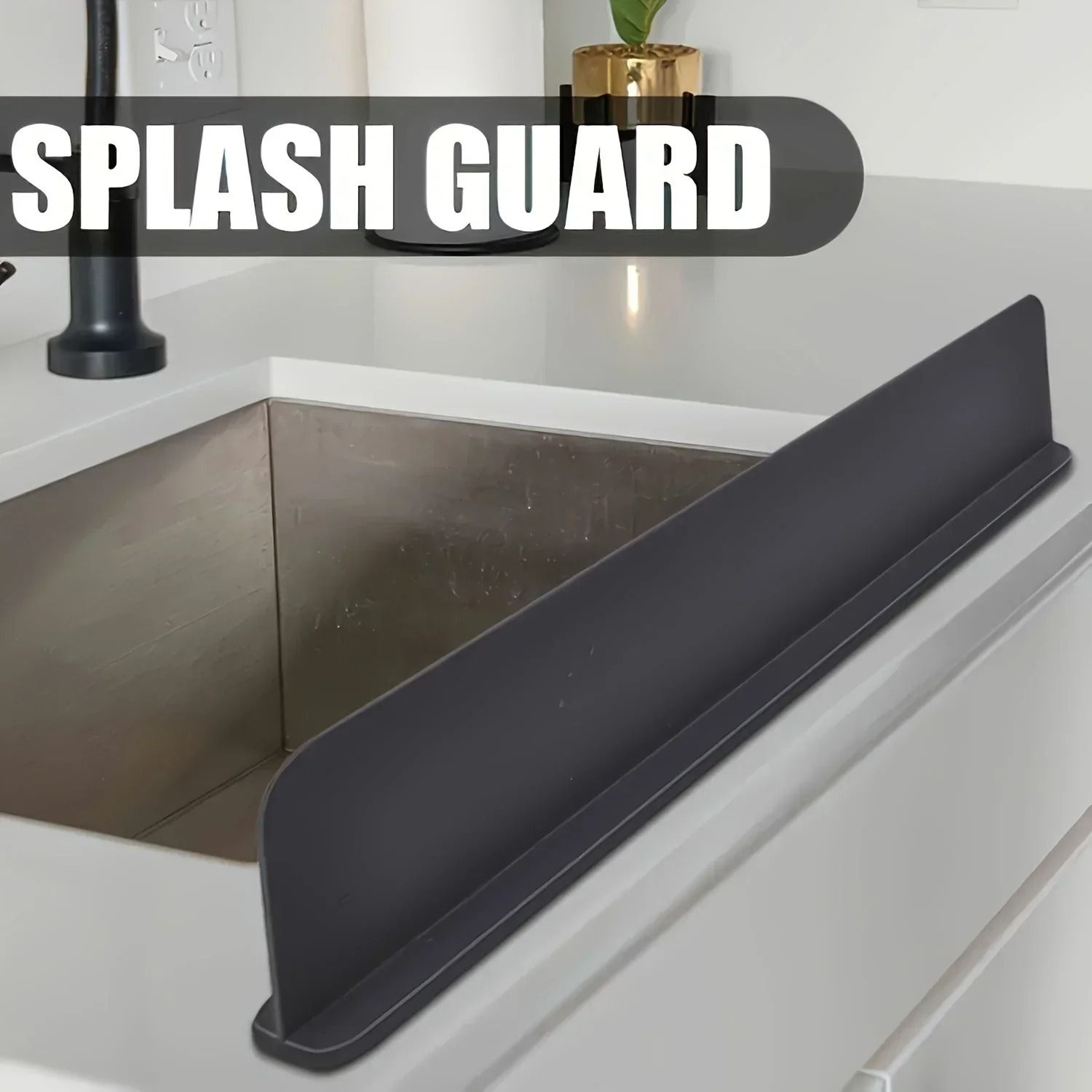 Silicone Sink Splash Guard With Suction Cups 2
