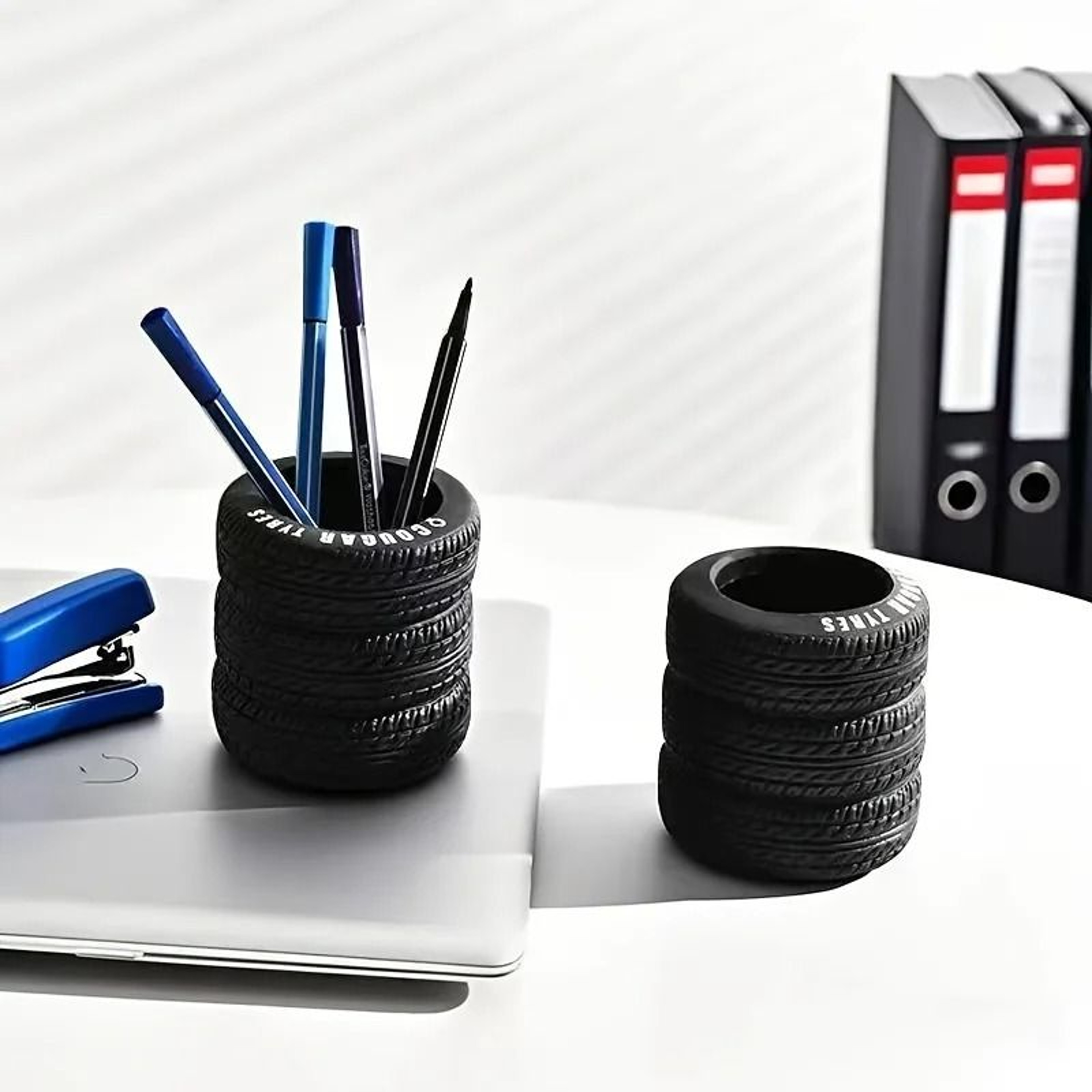 TireShaped Desk Pen Holder Organizer 4