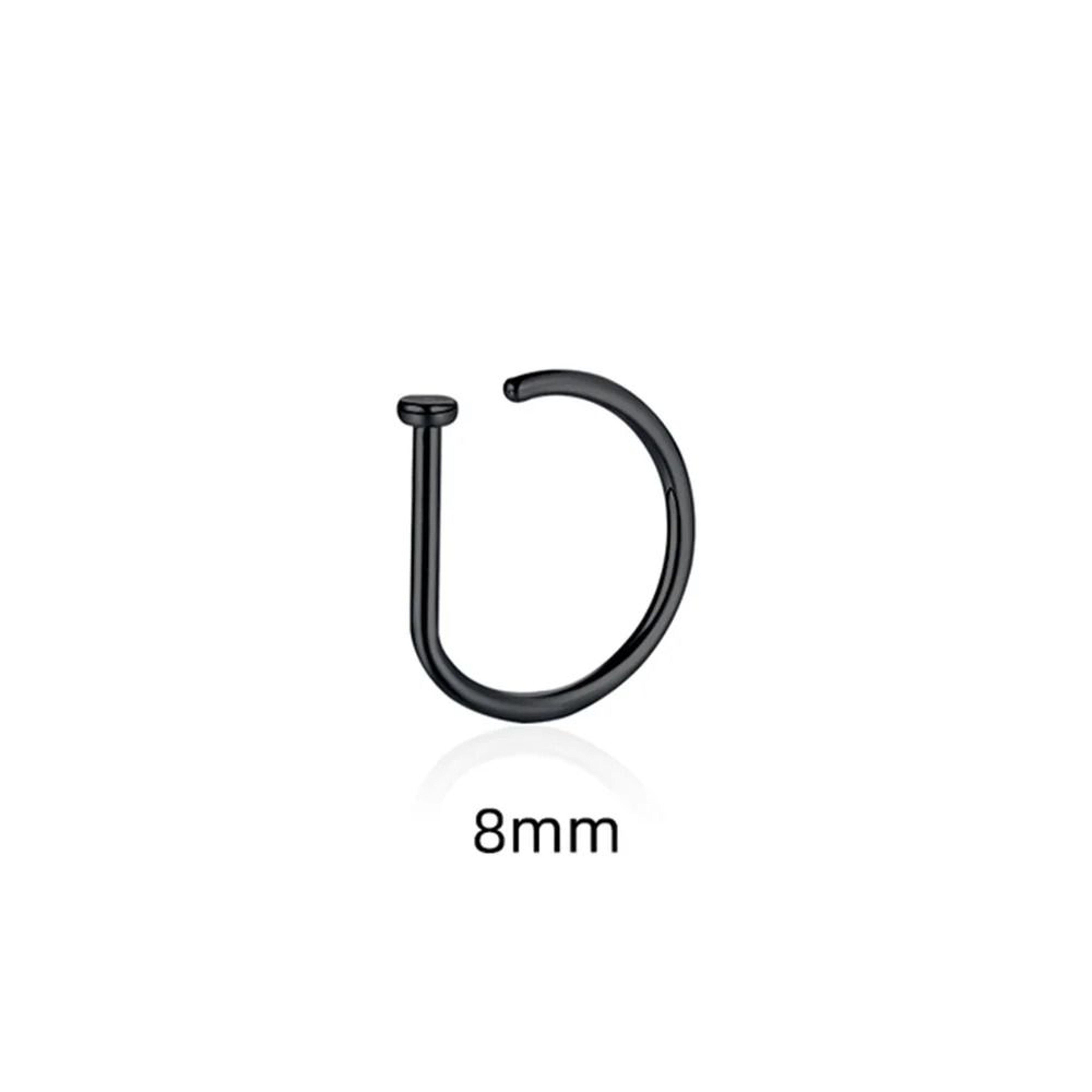 Non Piercing Nose Ring Stainless Steel Minimalist Septum Style 6