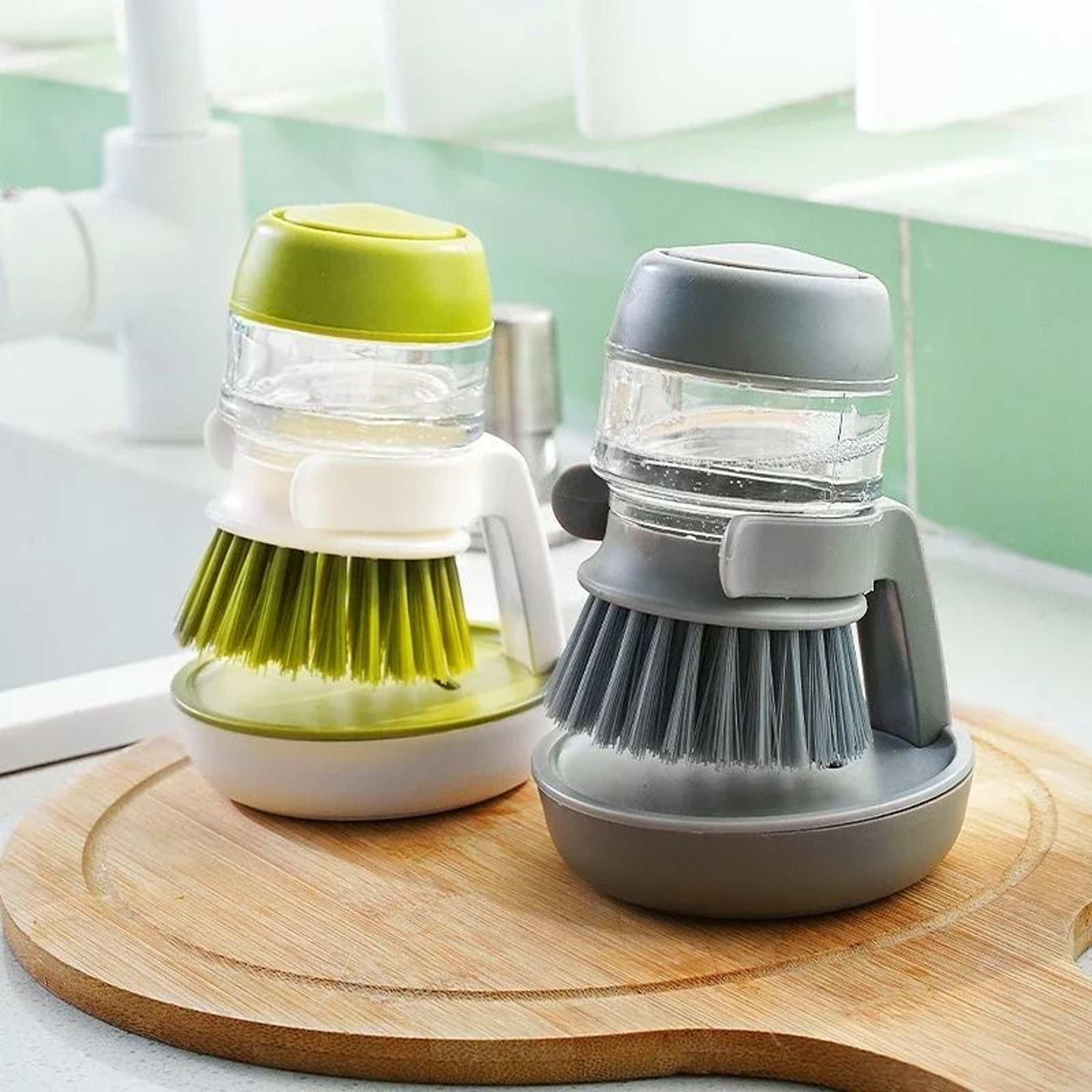 Soap Dispenser Dish Brush With Drainage Stand 0