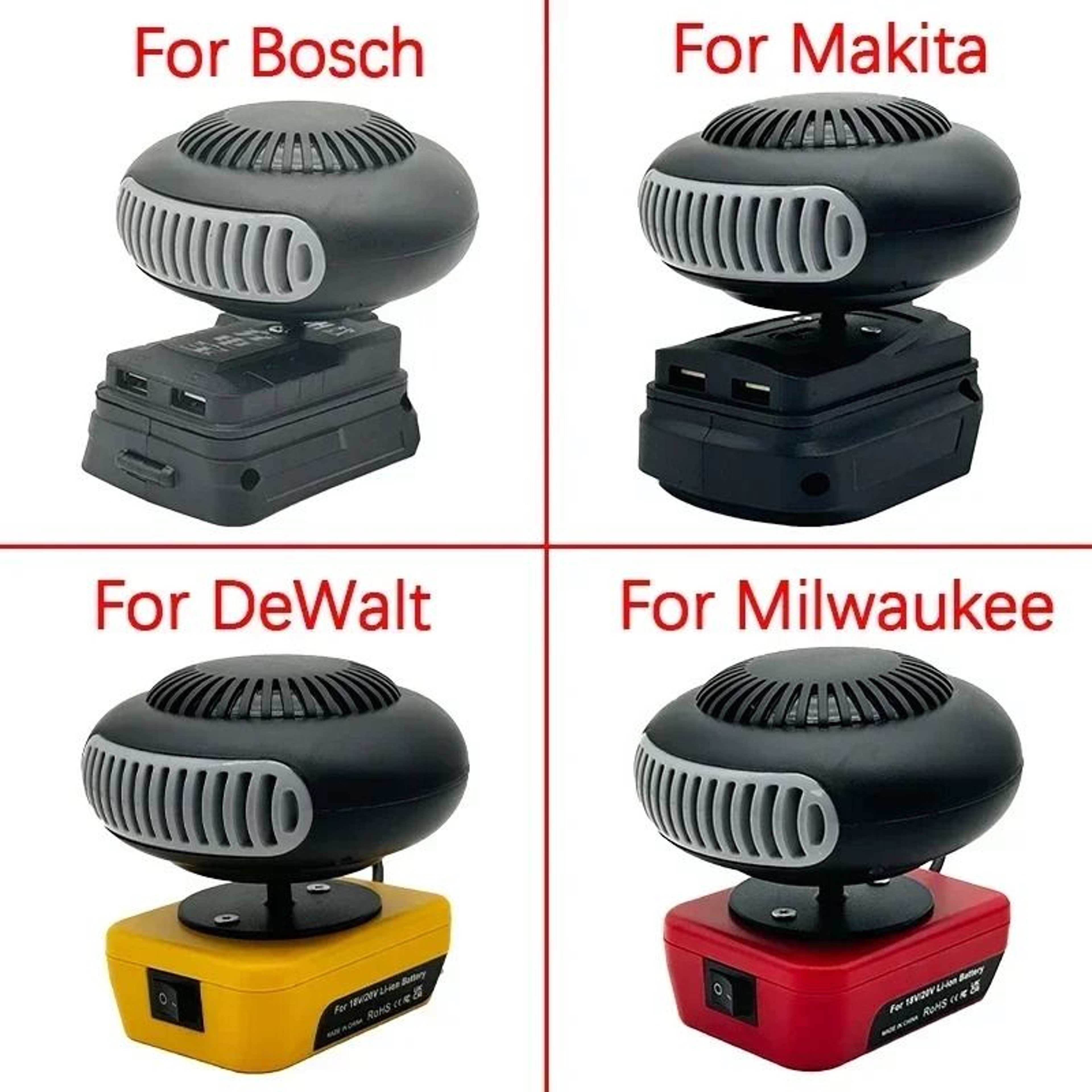 Cordless Jobsite Heater For Instant Warm Air Battery Powered Blower With Dual Mode Airflow 0
