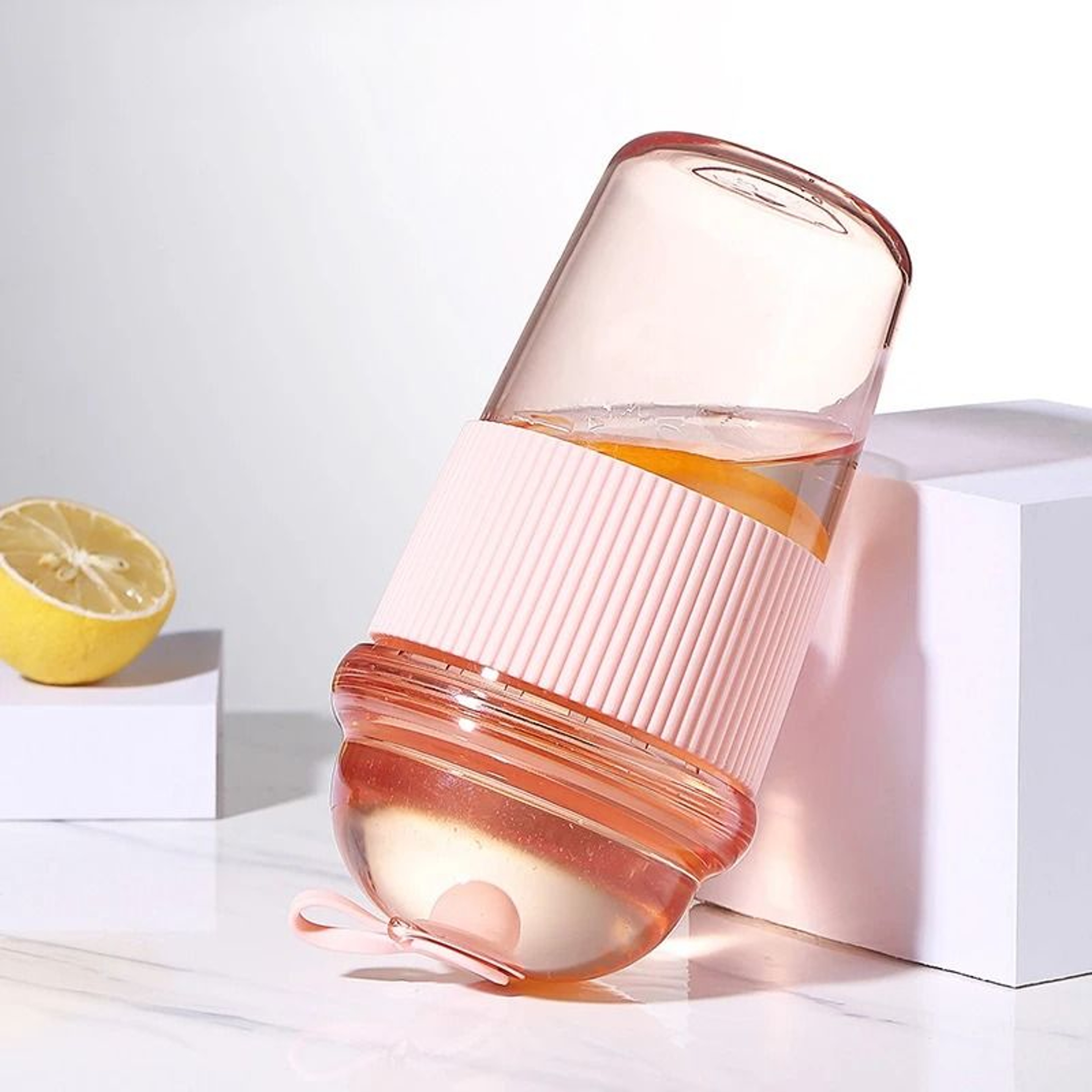 630ml Straw Water Bottle With Lid Reusable Drink Cup 6