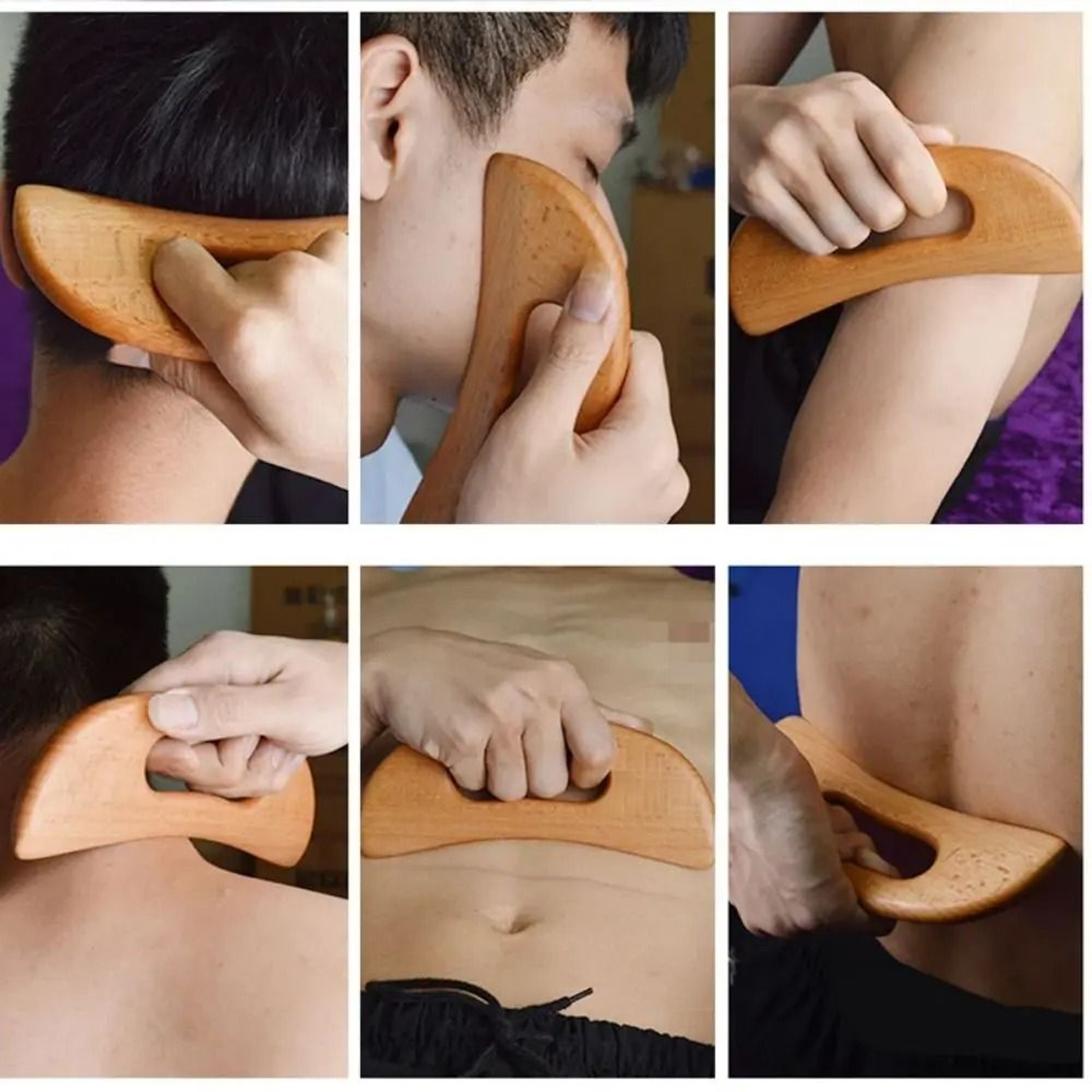 Wooden Gua Sha Body Massage Scraping Tool 1